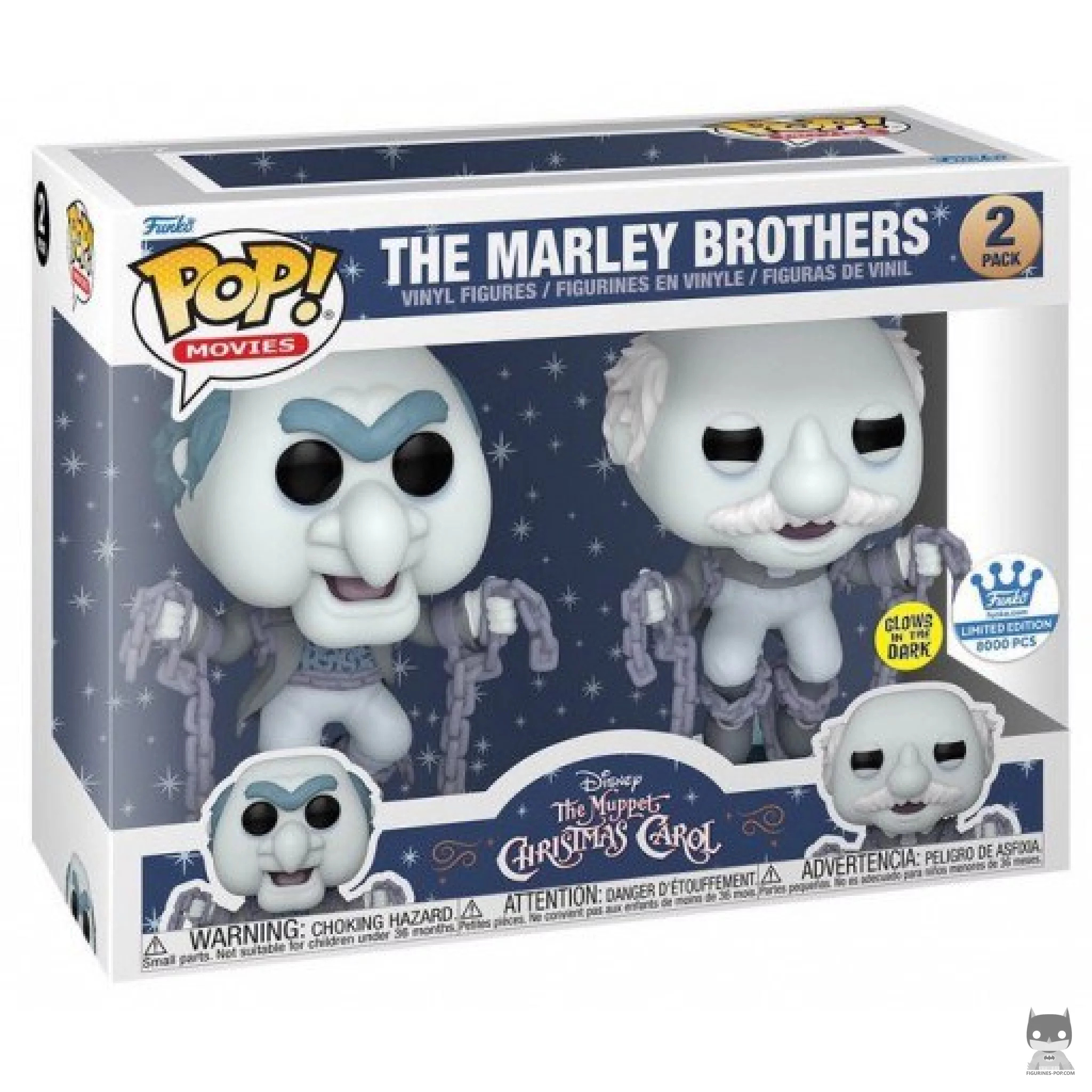 Figurine Funko POP Les Frères Marley (Glow in the Dark) avec boîte