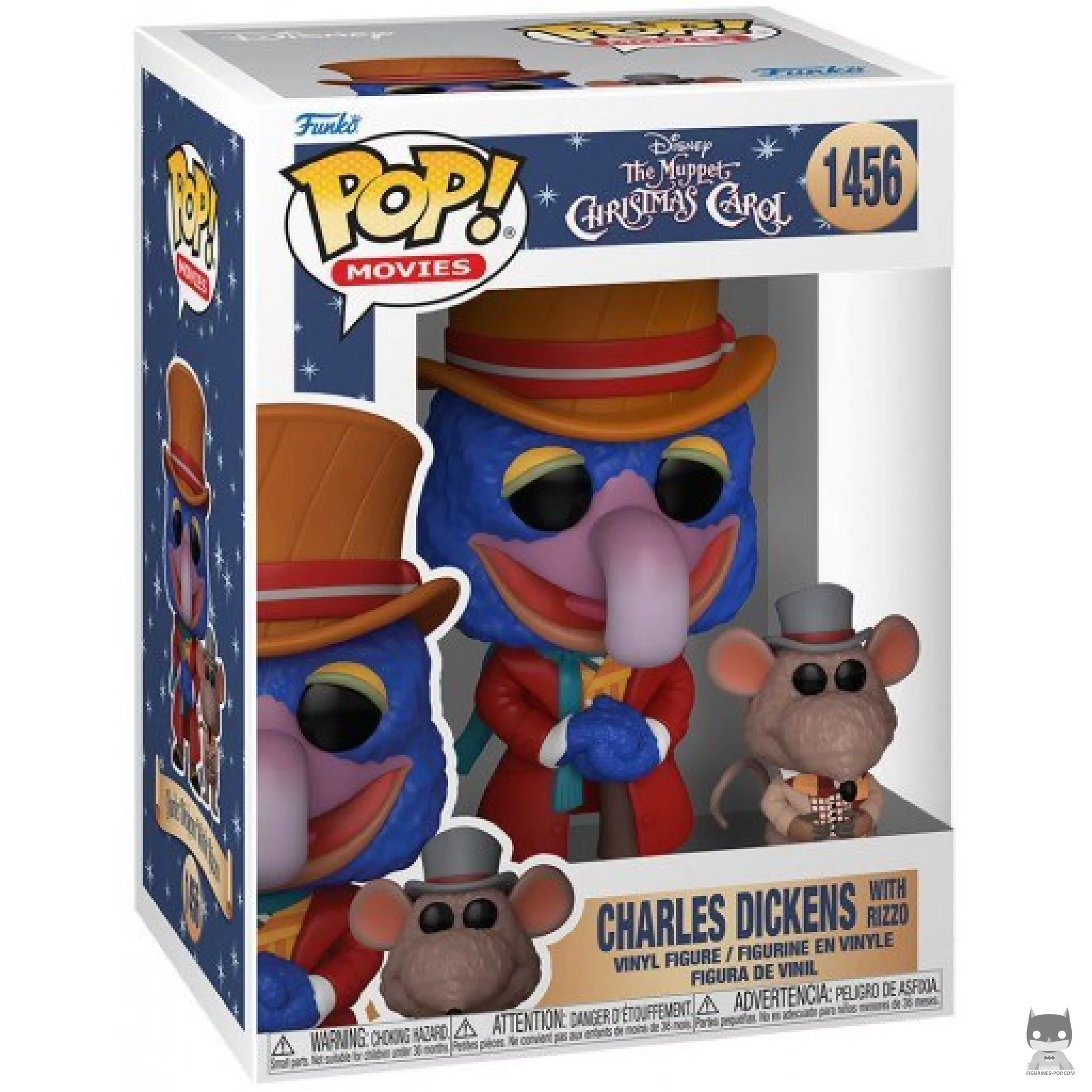 Figurine Funko POP Charles Dickens avec Rizzo avec boîte