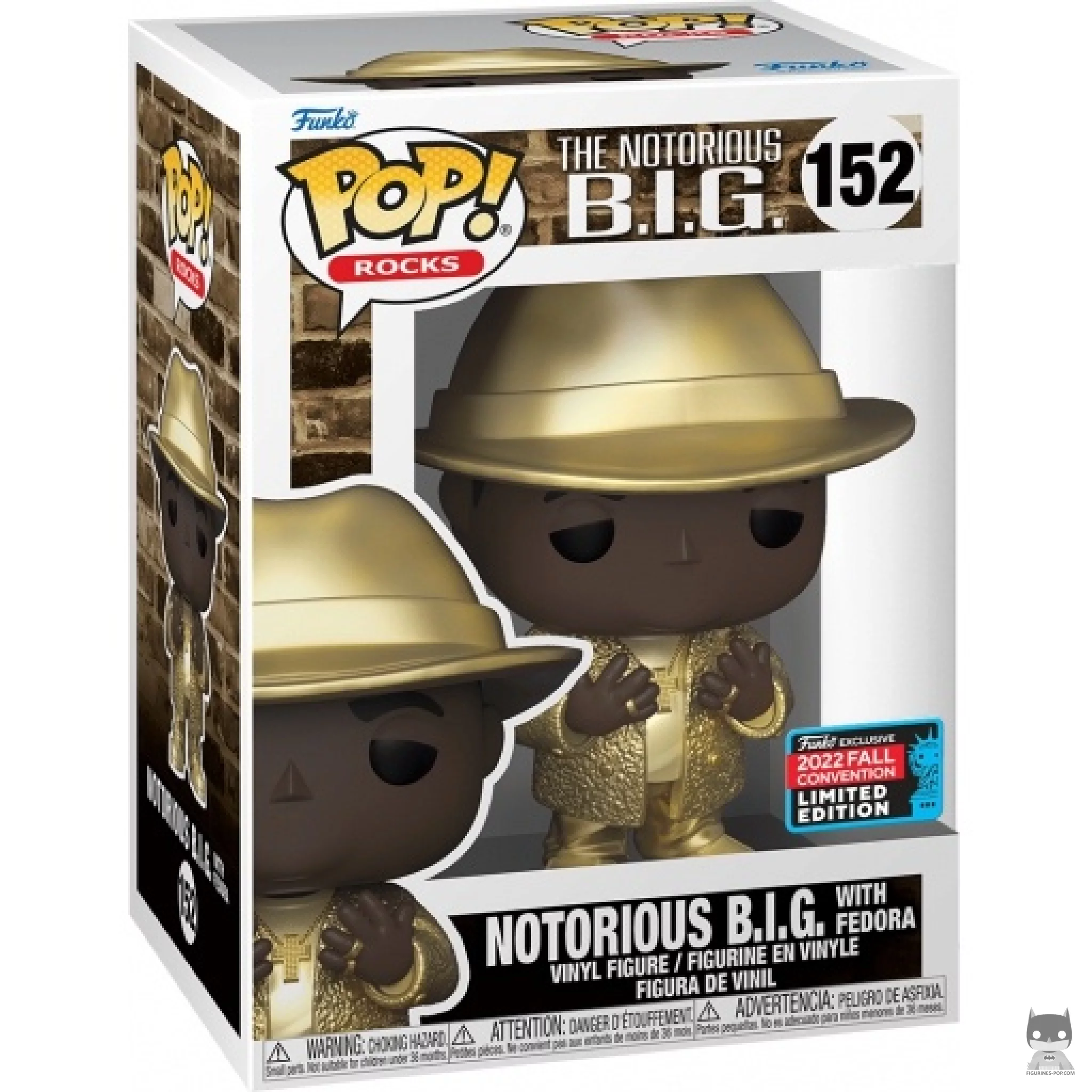 Figurine Funko POP Notorious B.I.G avec Federoa avec boîte