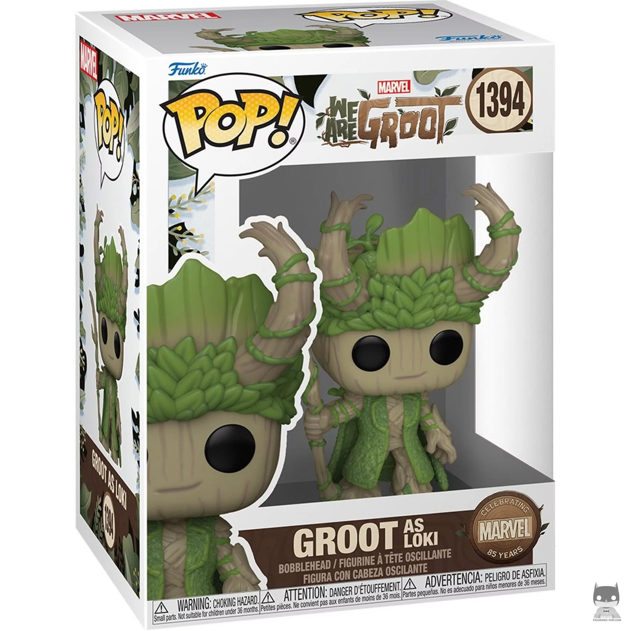 Figurine Funko POP Groot en Loki avec boîte