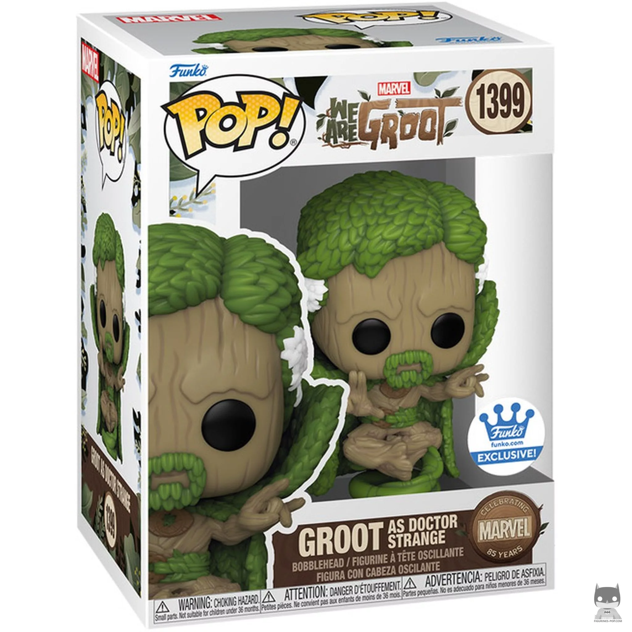 Figurine Funko POP Groot en Doctor Strange avec boîte