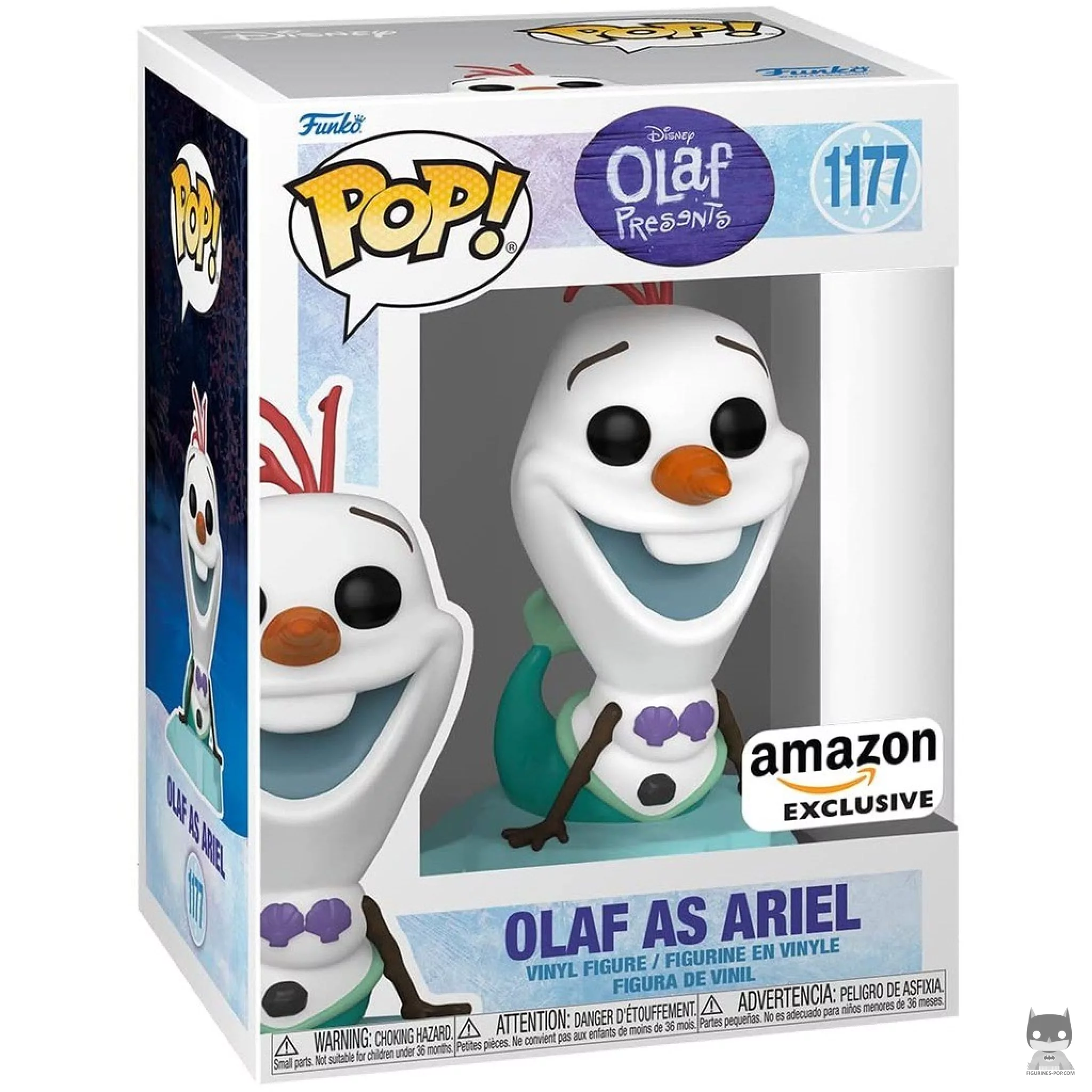 Figurine Funko POP Olaf en Ariel avec boîte