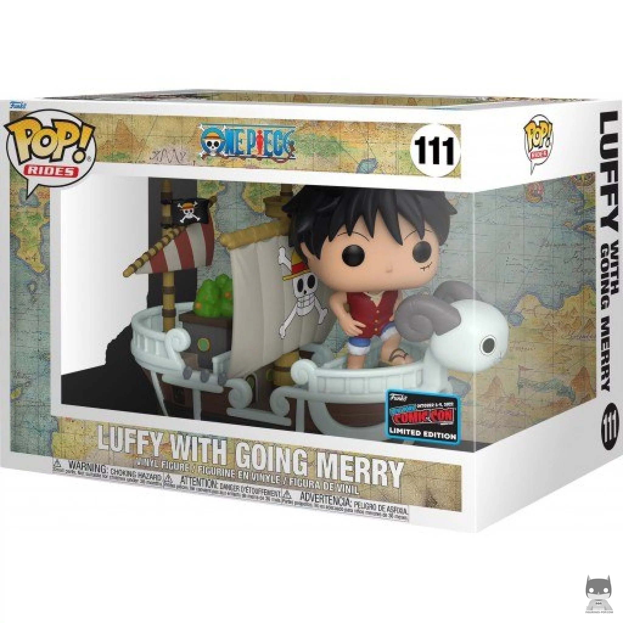Figurine Funko POP Luffy sur Vogue Merry avec boîte