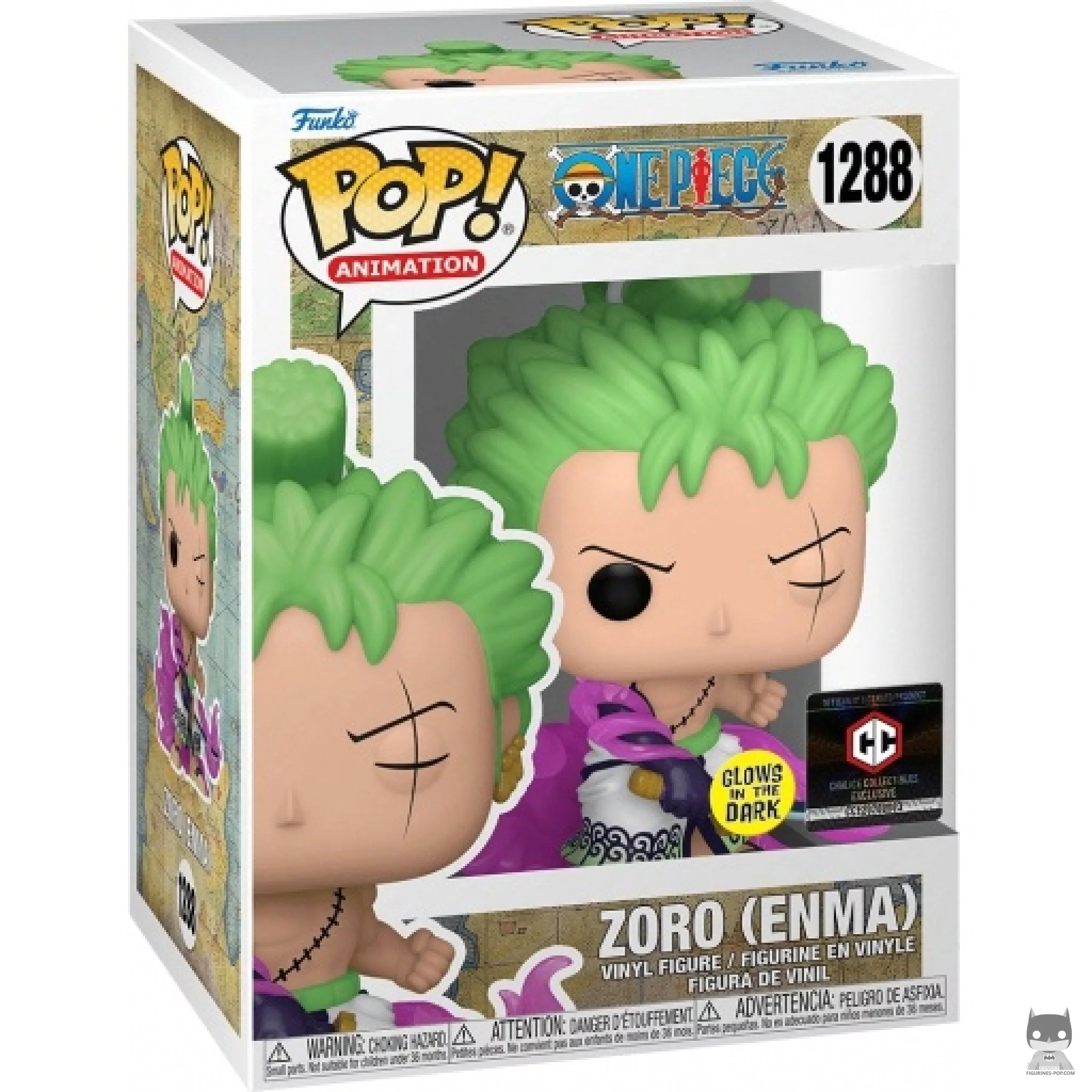 Figurine Funko POP Zoro (Enma) (Glow in the Dark) avec boîte