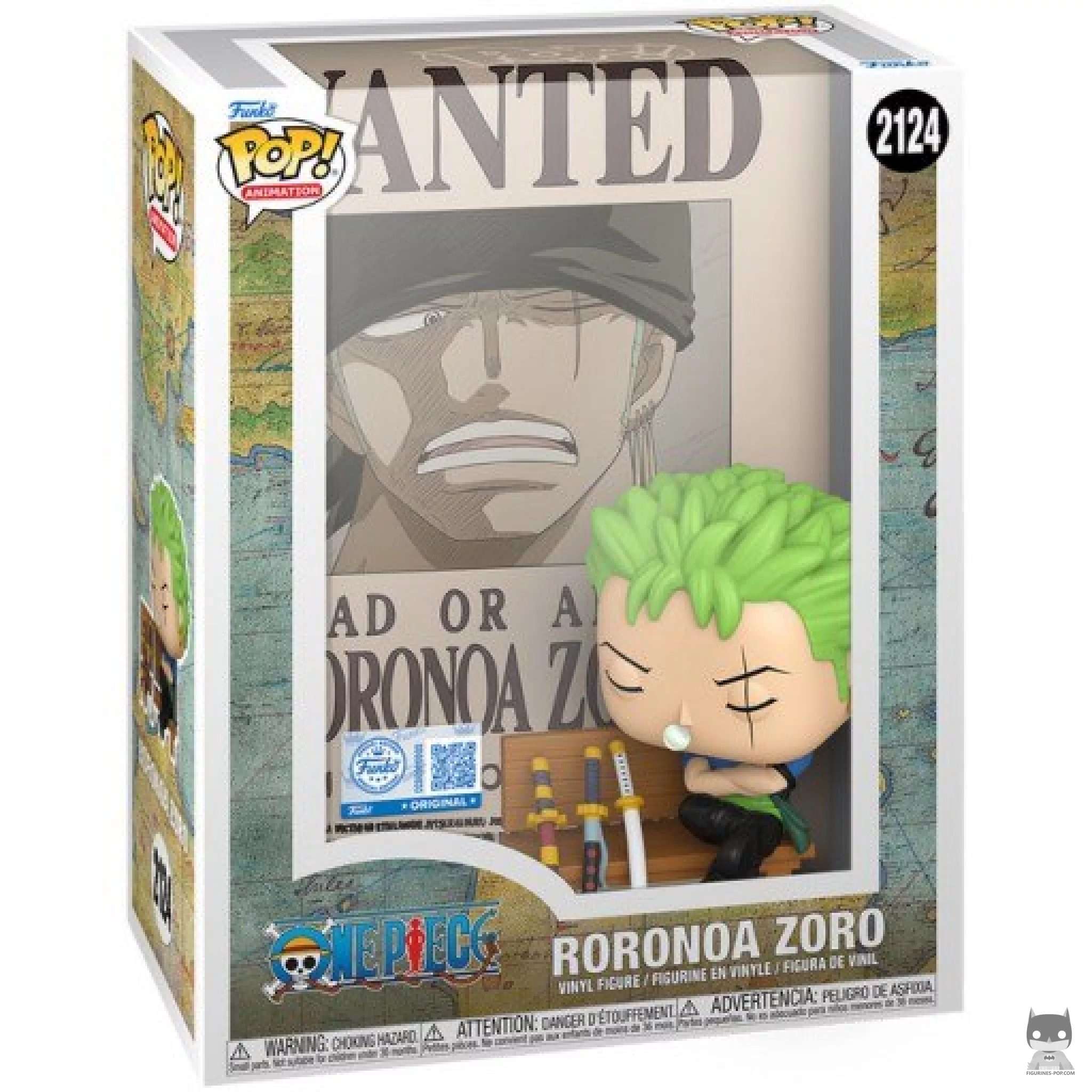 Figurine Funko POP Roronoa Zoro (Poster) avec boîte