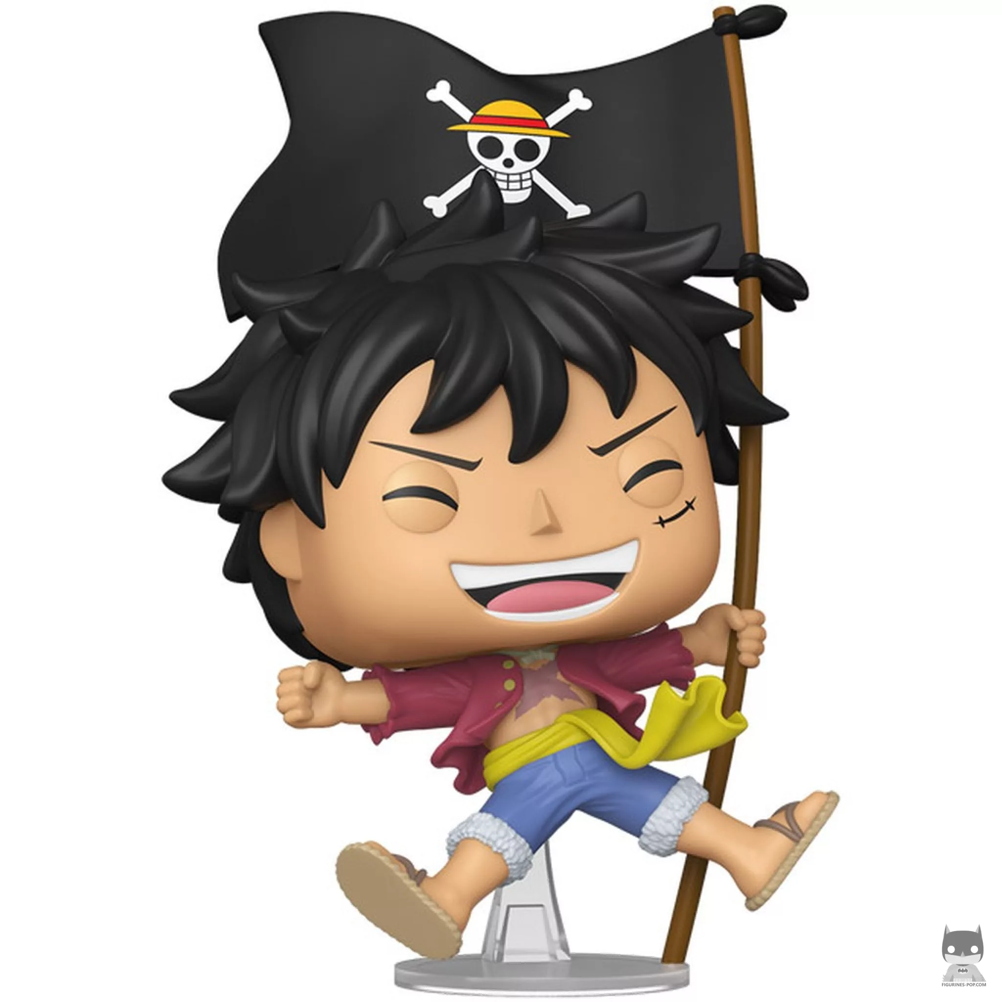 Figurine Funko POP Luffy avec le Drapeau (One Piece)