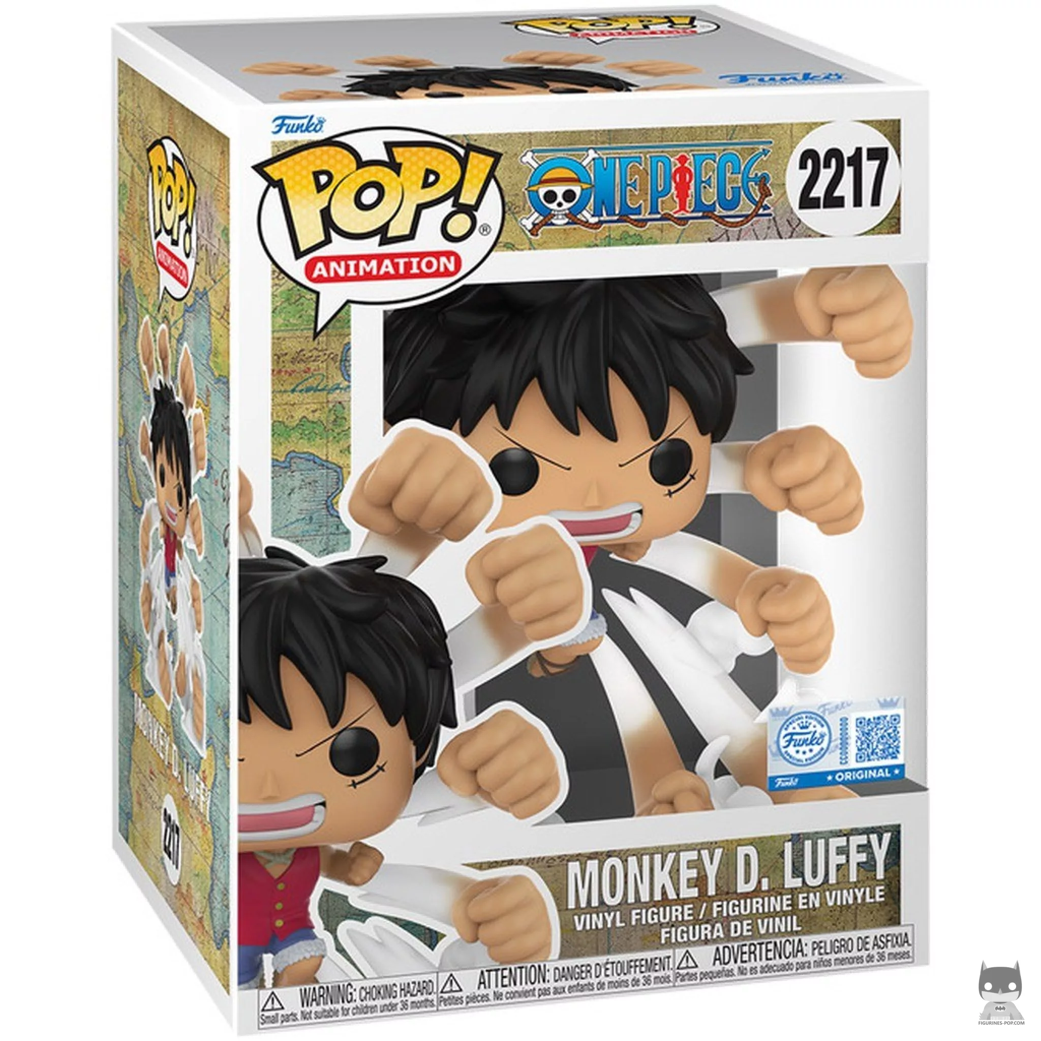 Figurine Funko POP Monkey D. Luffy (Gum Gum Gatling) avec boîte