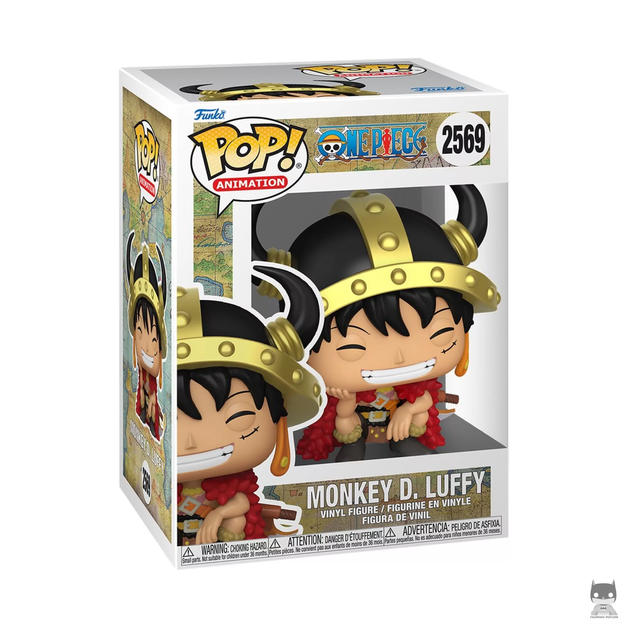 Figurine Funko POP Monkey D. Luffy avec casque avec boîte