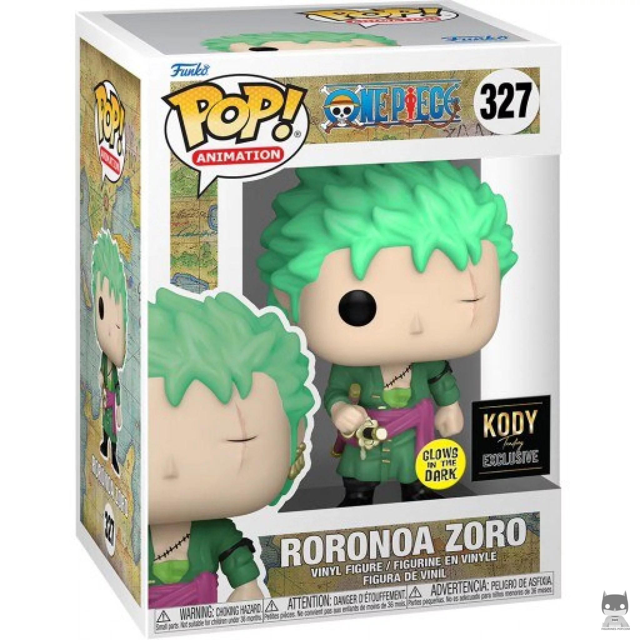 Figurine Funko POP Roronoa Zoro (Glow in the Dark) avec boîte