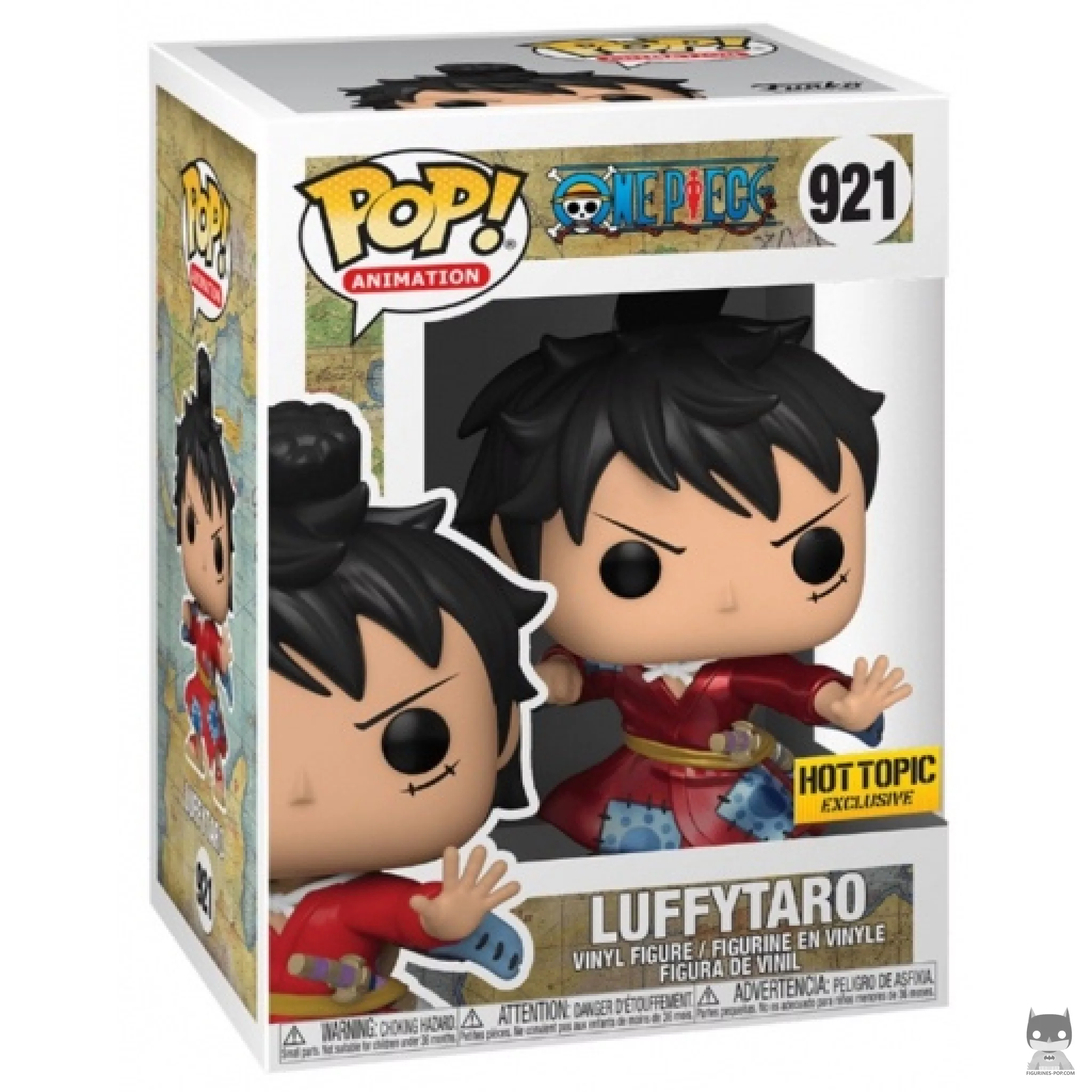 Figurine Funko POP Luffy en Kimono (Metallic) avec boîte