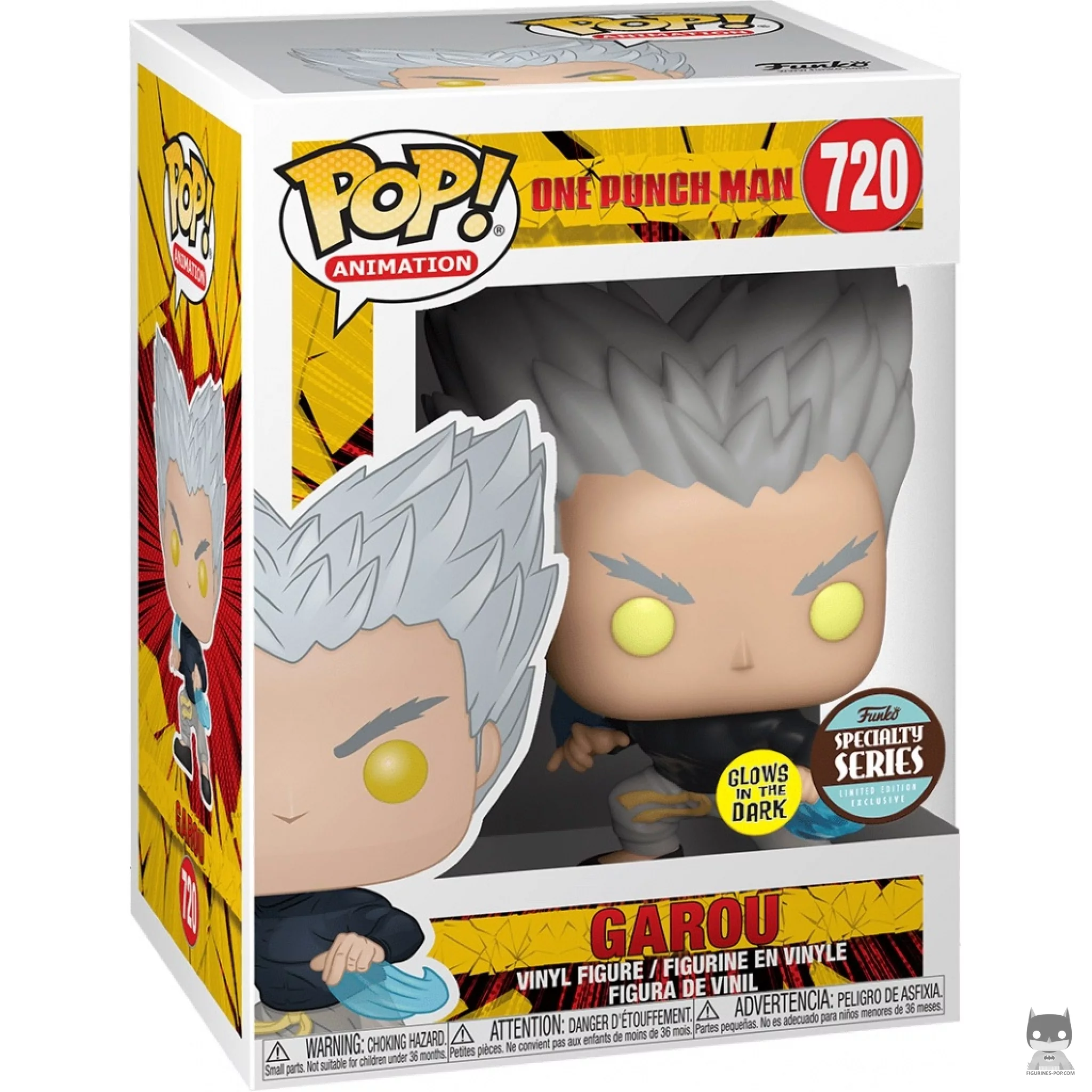 Figurine Funko POP Garou (Glow in the Dark) avec boîte