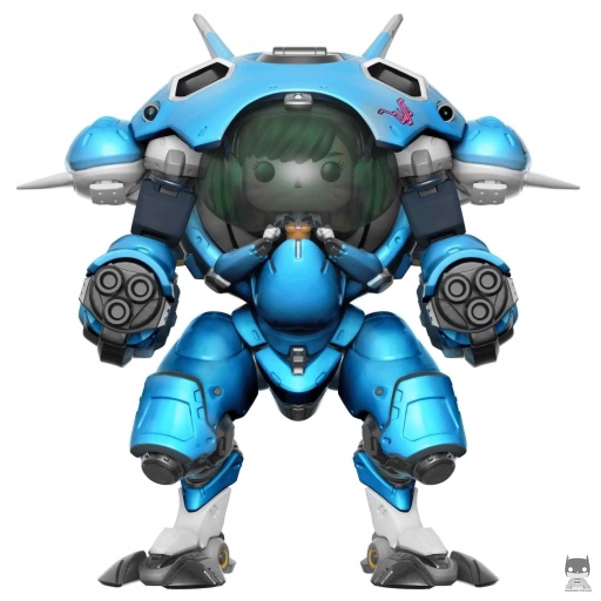 Figurine Funko POP D.Va avec Meka (Skin Blueberry) (Supersized) (Overwatch)