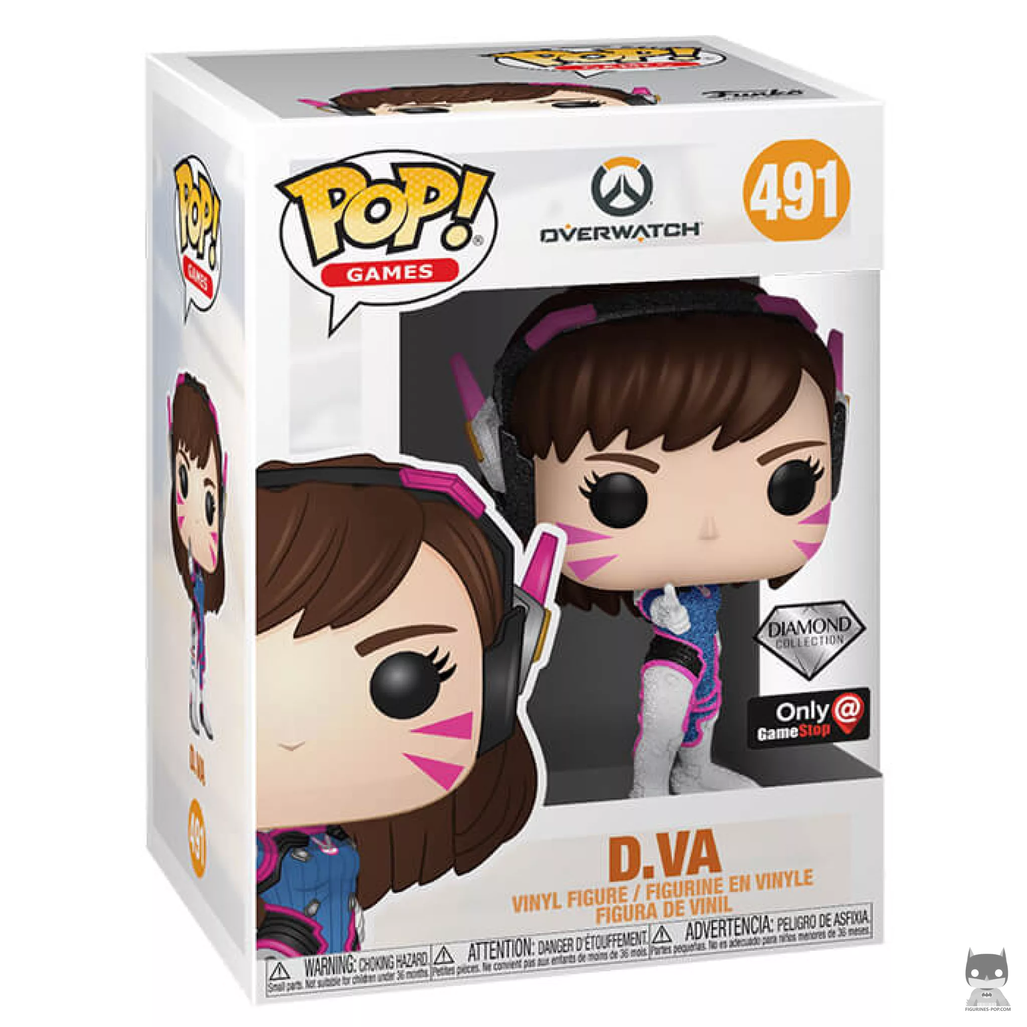 Figurine Funko POP D.Va (Diamond Glitter) avec boîte