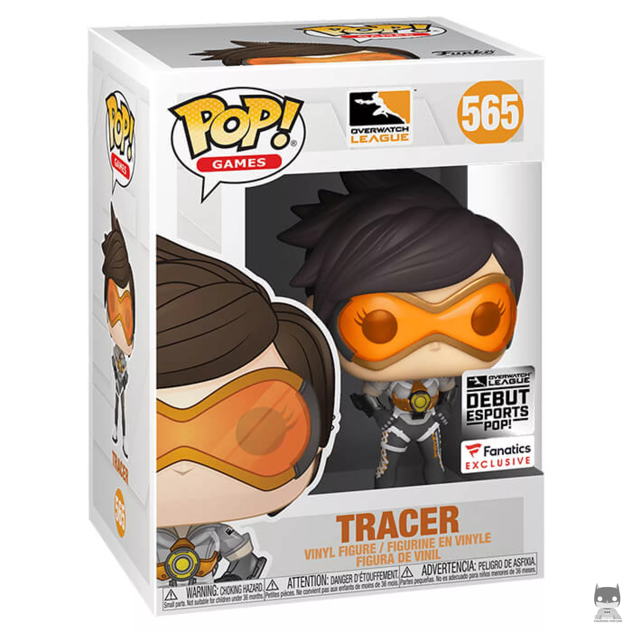 Figurine Funko POP Tracer (Overwatch League) avec boîte