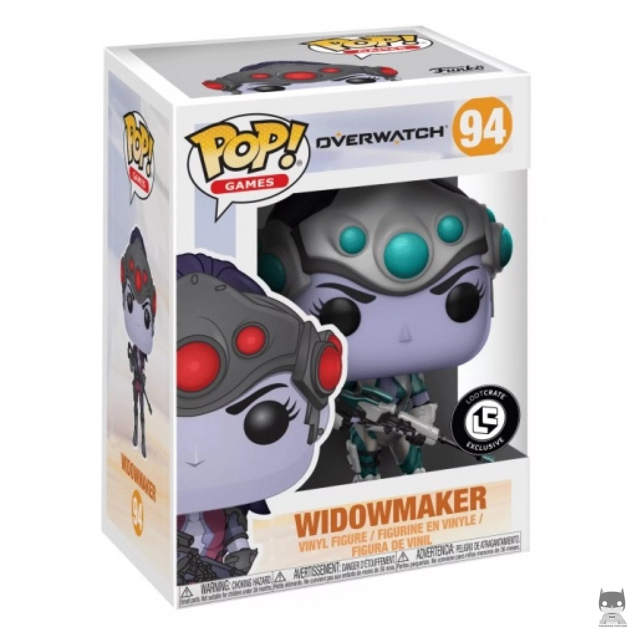 Figurine Funko POP Widowmaker (Blanc) avec boîte