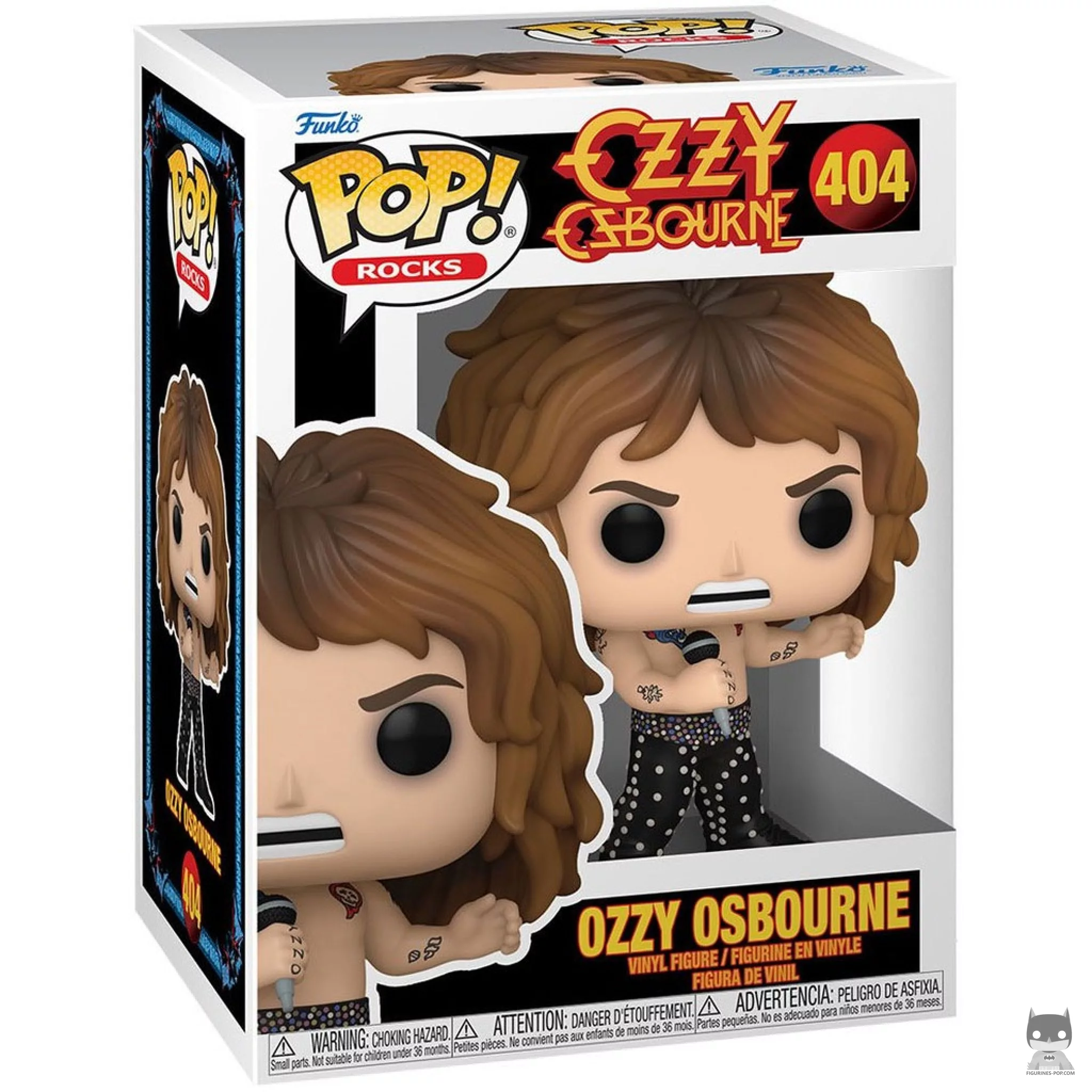 Figurine Funko POP Ozzy Osbourne torse nu (1989) avec boîte