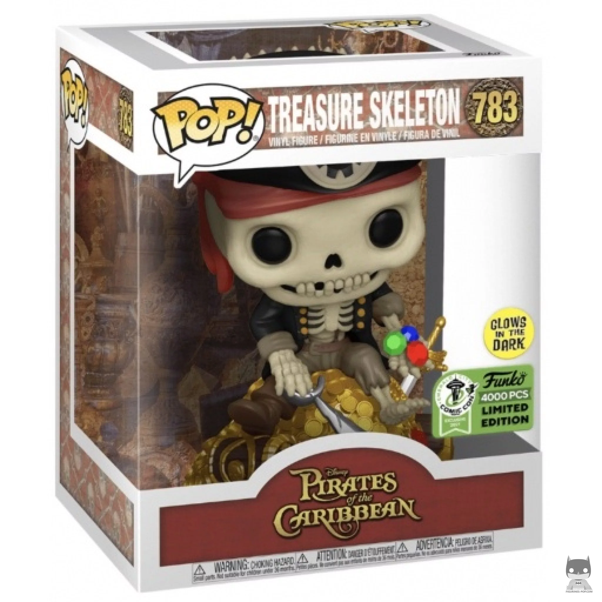 Figurine Funko POP Trésor de Pirates des Caraïbes avec boîte