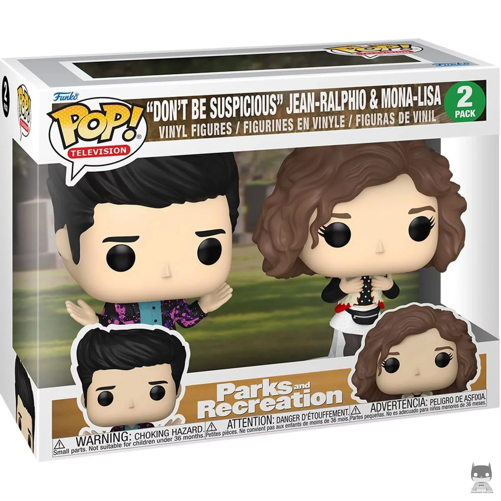Figurine Funko POP "Ne vous méfiez pas" Jean-Ralphio & Mona-Lisa avec boîte