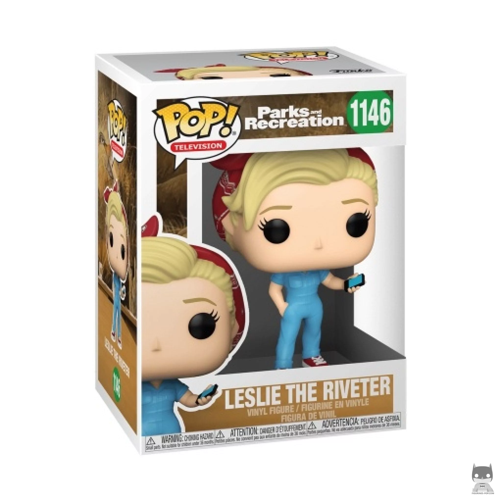 Figurine Funko POP Leslie la Riveteuse avec boîte