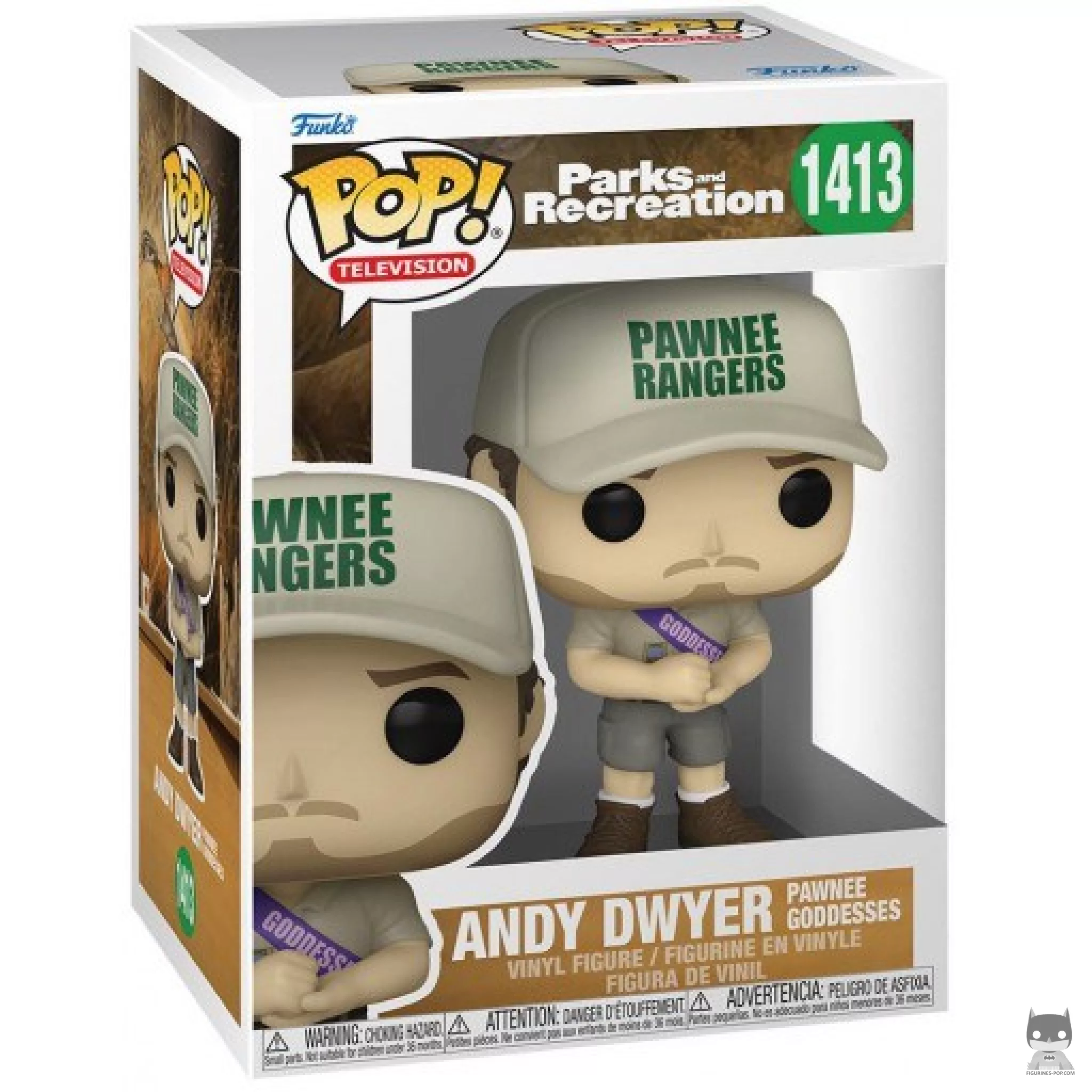 Figurine Funko POP Andy Dwyer (Pawnee Goddesses) avec boîte