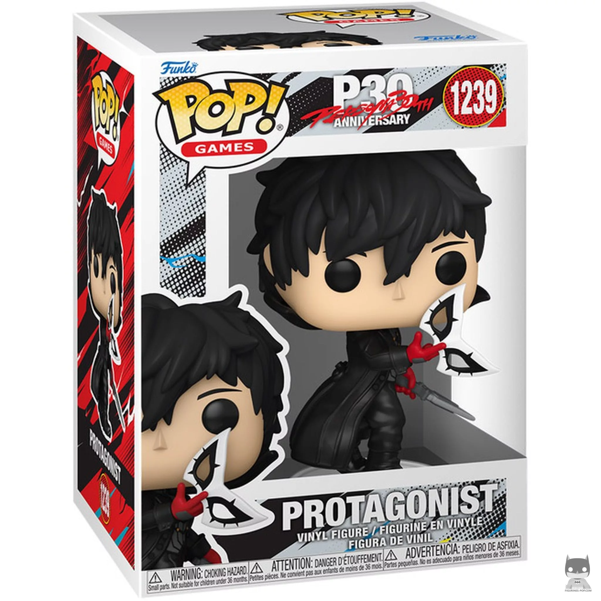 Figurine Funko POP Protagoniste (Persona 5) (30e anniversaire) avec boîte