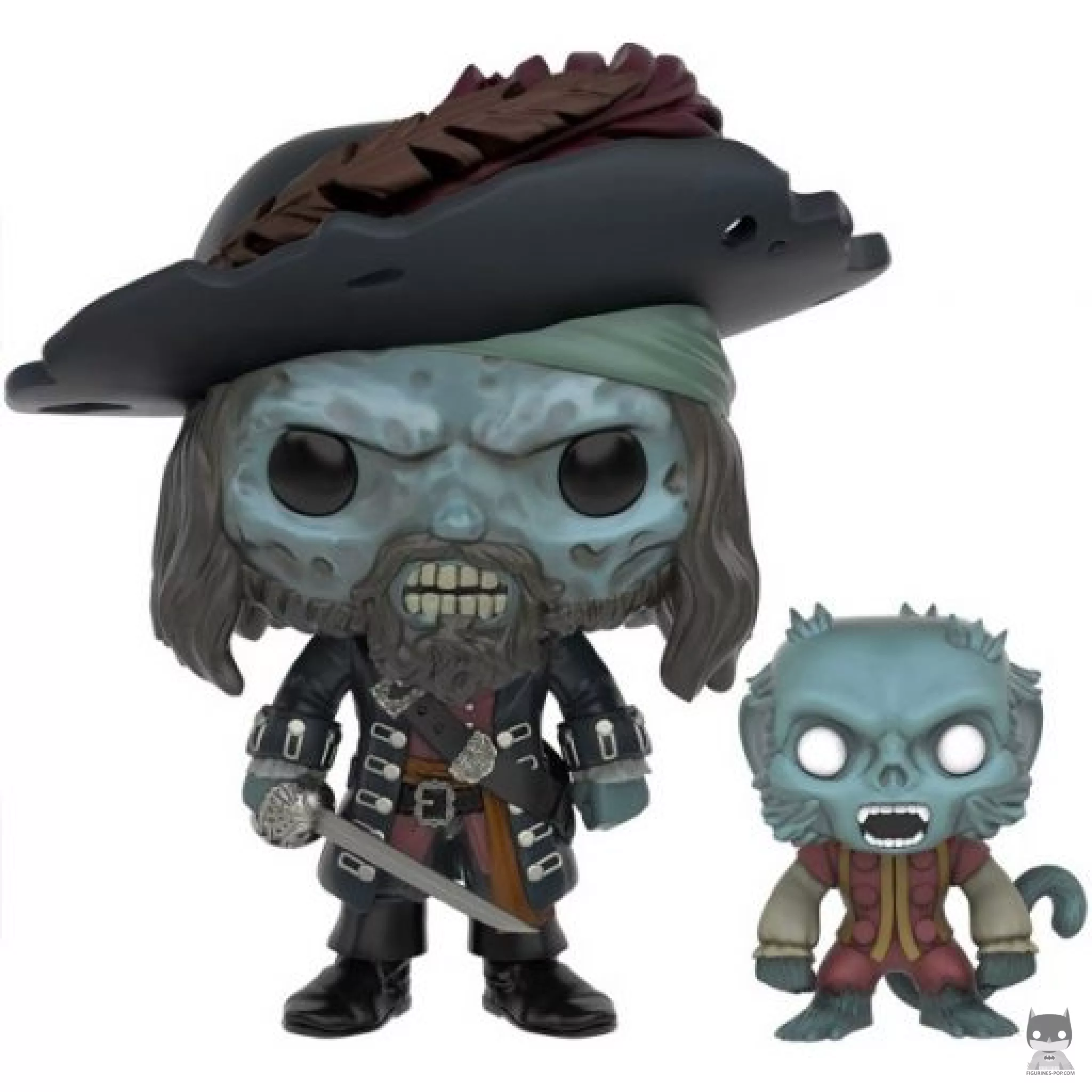 Figurine Funko POP Barbossa Maudit avec Singe (Pirates des Caraïbes)