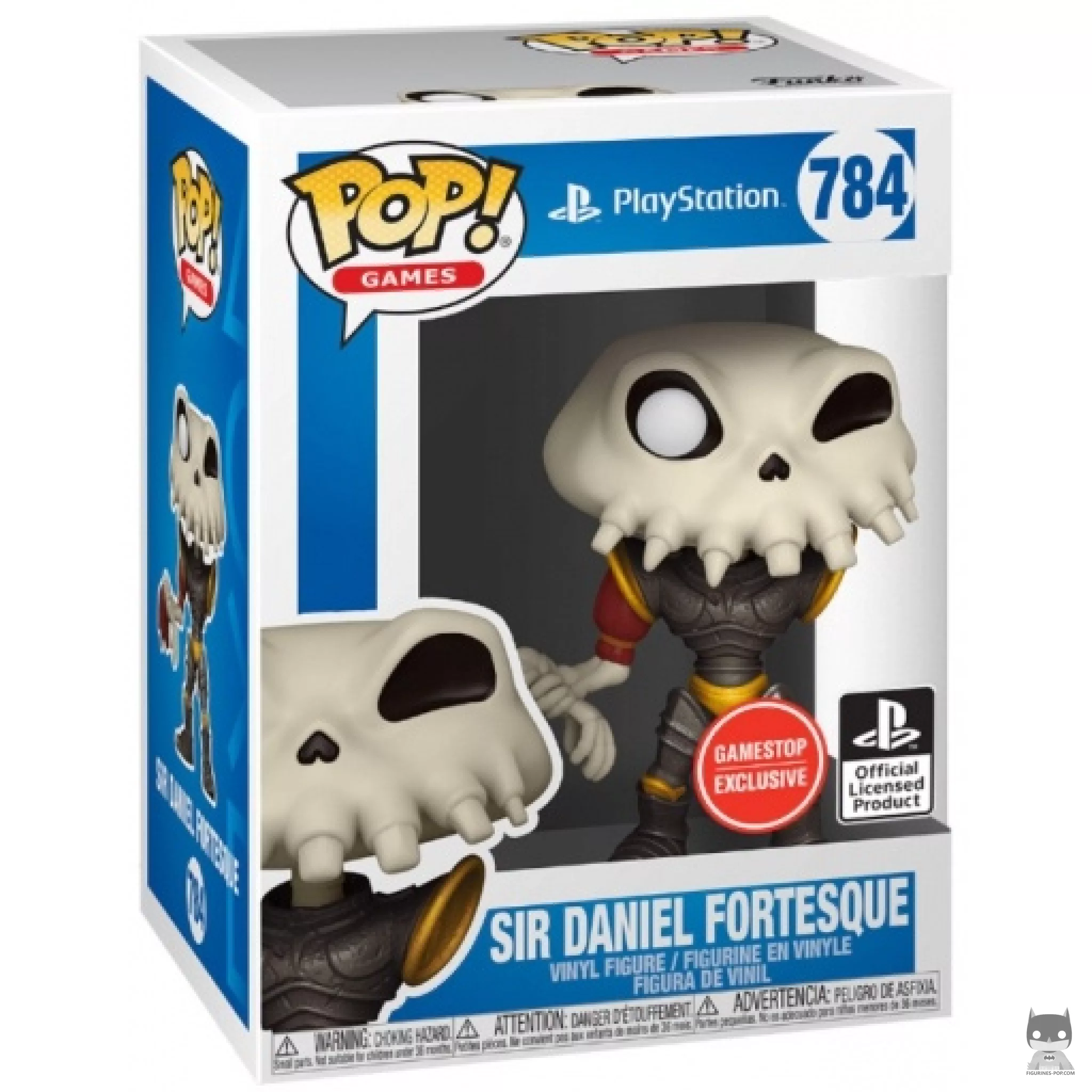 Figurine Funko POP Sir Daniel Fortesque (Metallic) avec boîte