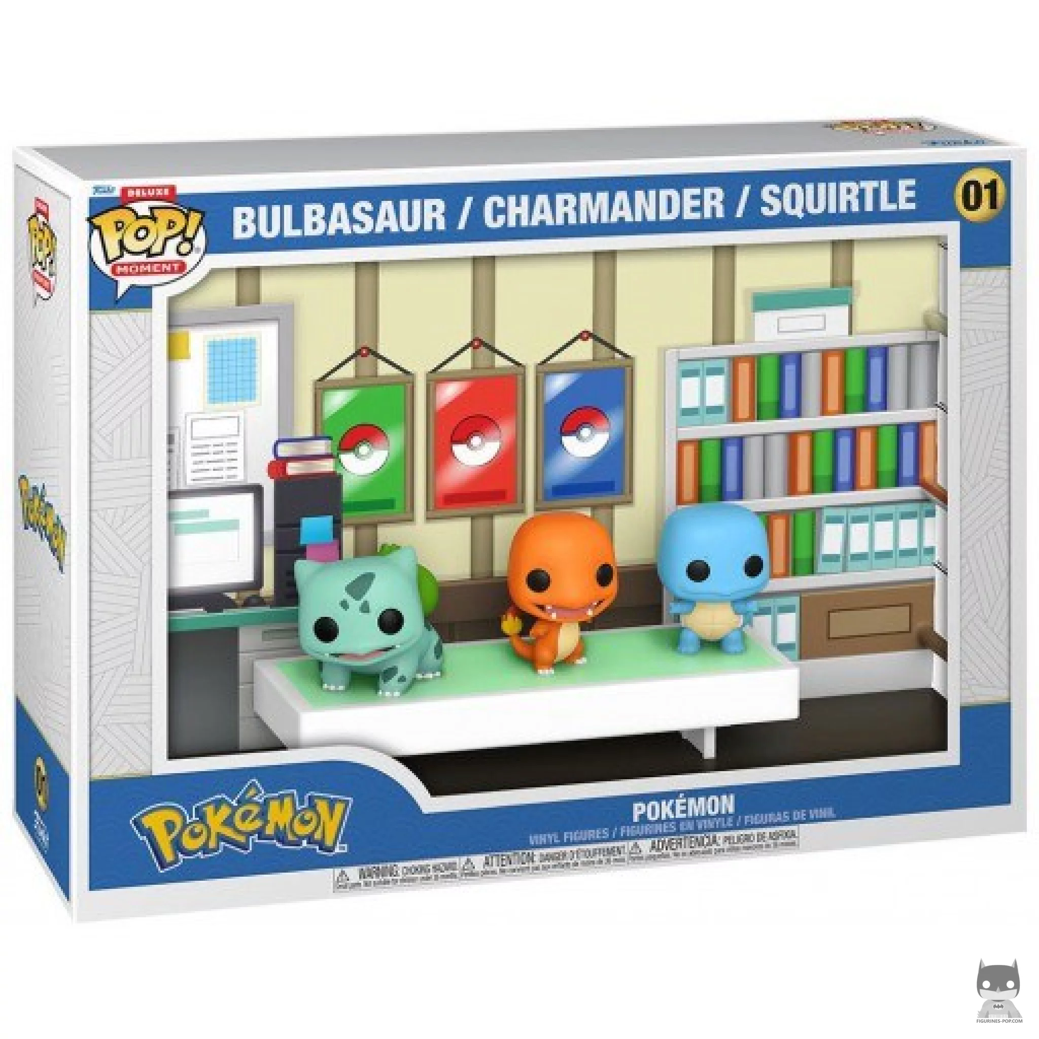 Figurine Funko POP Bulbizarre, Salamèche & Carapuce (Starters) avec boîte