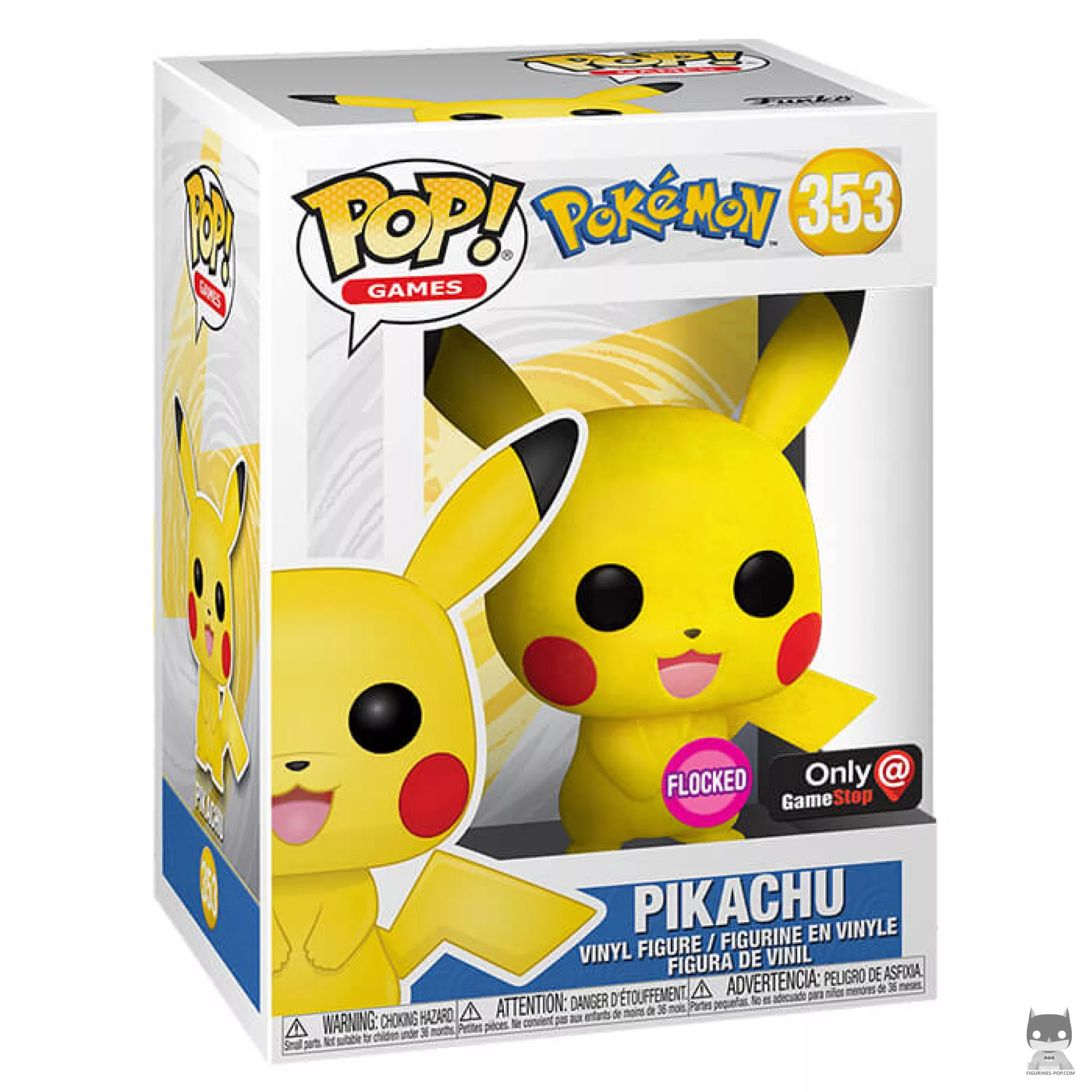 Figurine Funko POP Pikachu (Flocked) avec boîte
