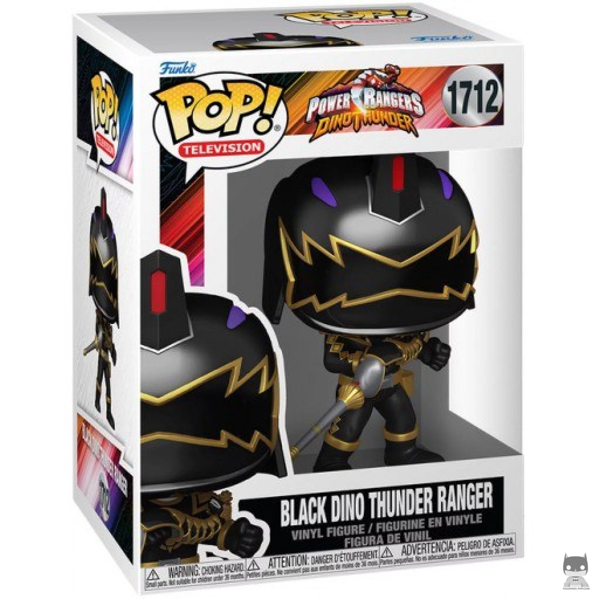 Figurine Funko POP Black Dino Thunder Ranger avec boîte