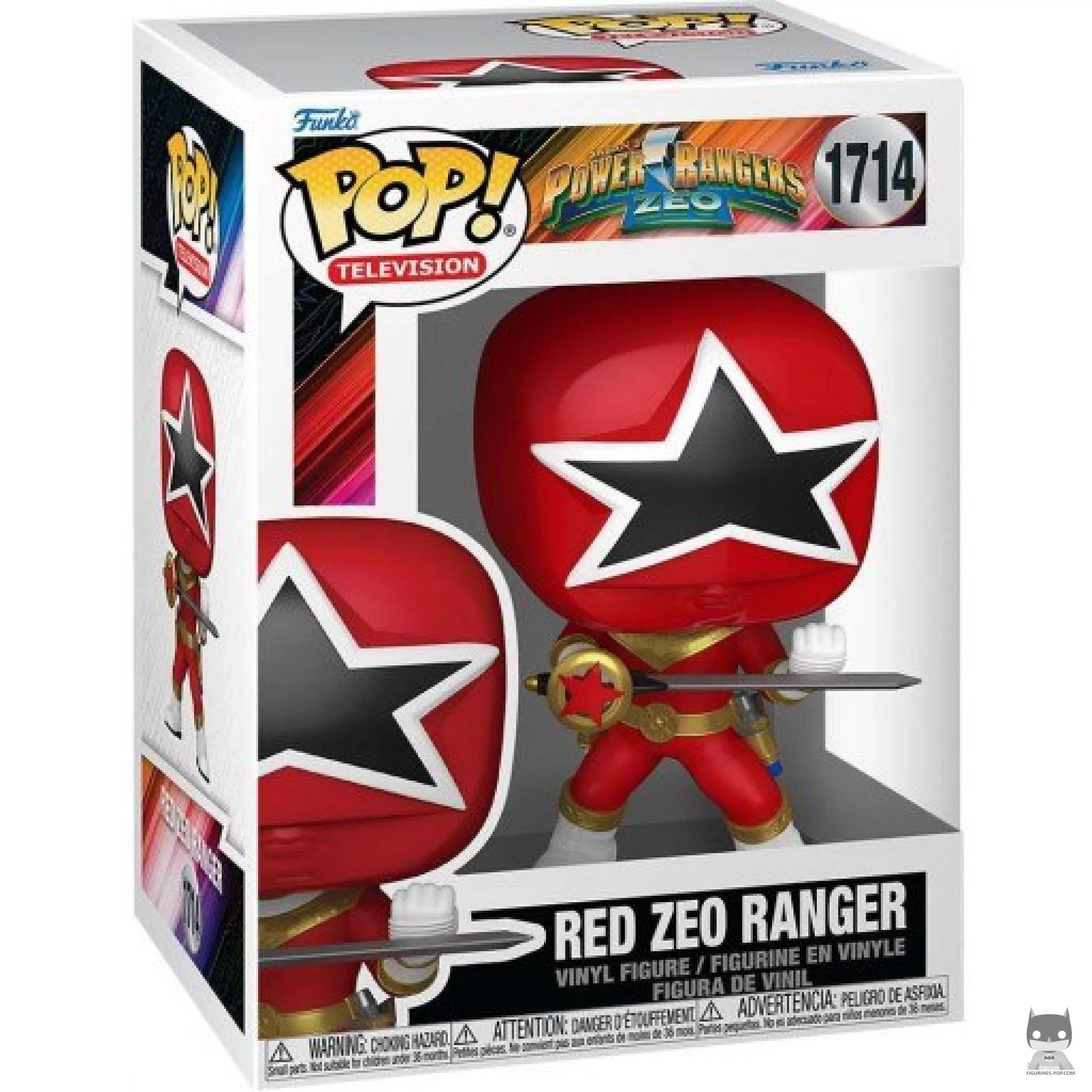 Figurine Funko POP Ranger Zeo Rouge avec boîte