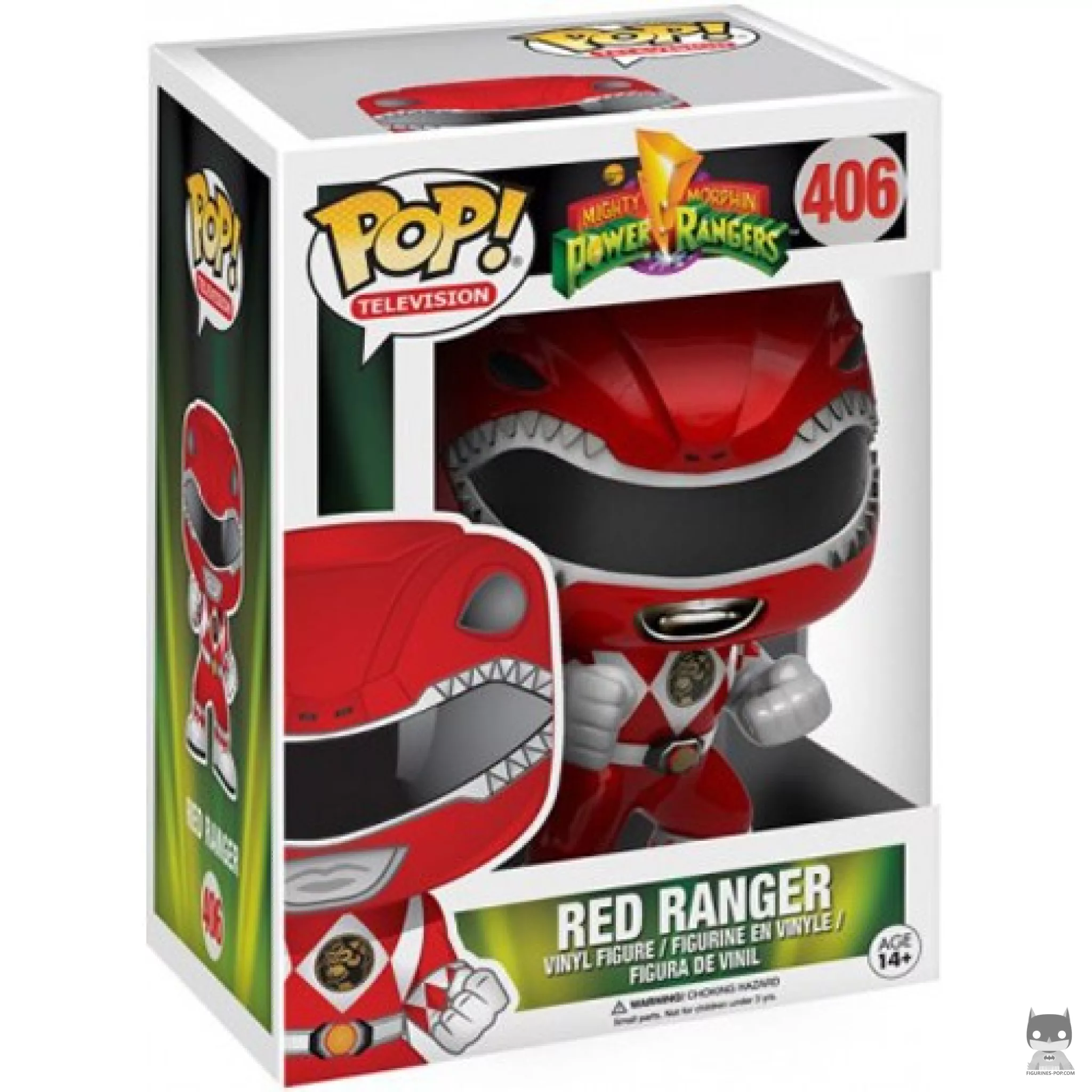 Figurine Funko POP Ranger Rouge (Metallic) avec boîte