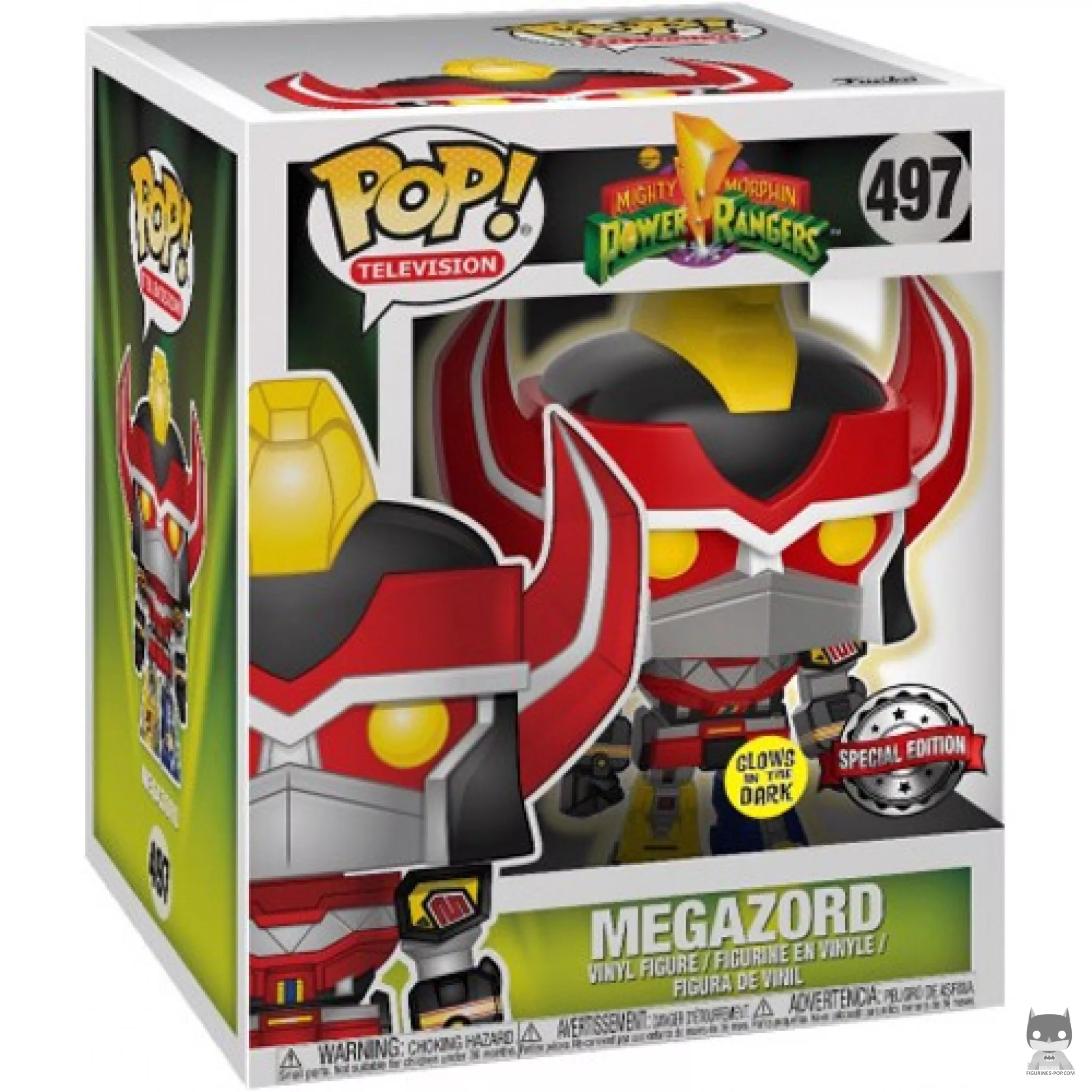 Figurine Funko POP Megazord (Glow in the Dark) (Supersized) avec boîte