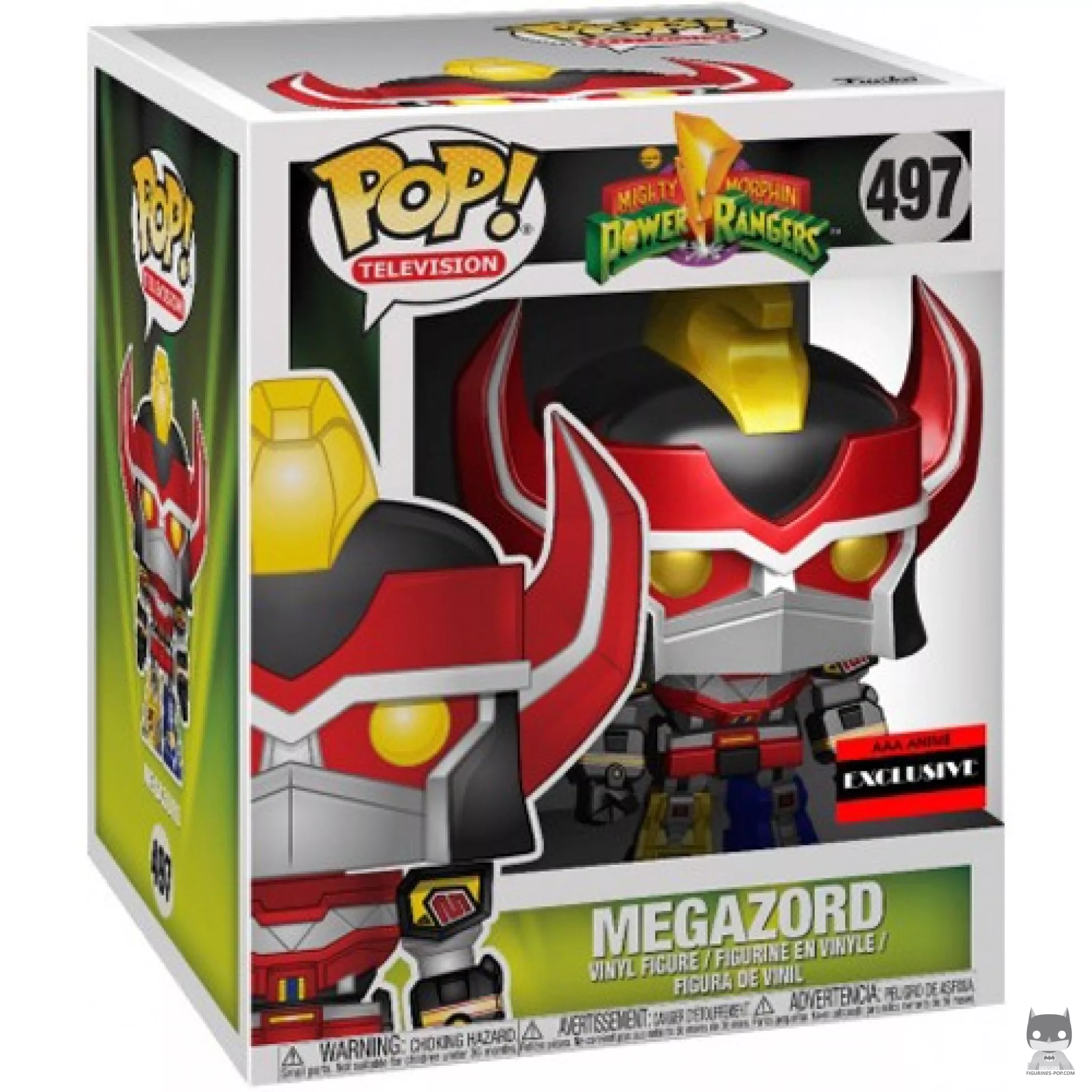 Figurine Funko POP Megazord (Metallic) (Supersized) avec boîte