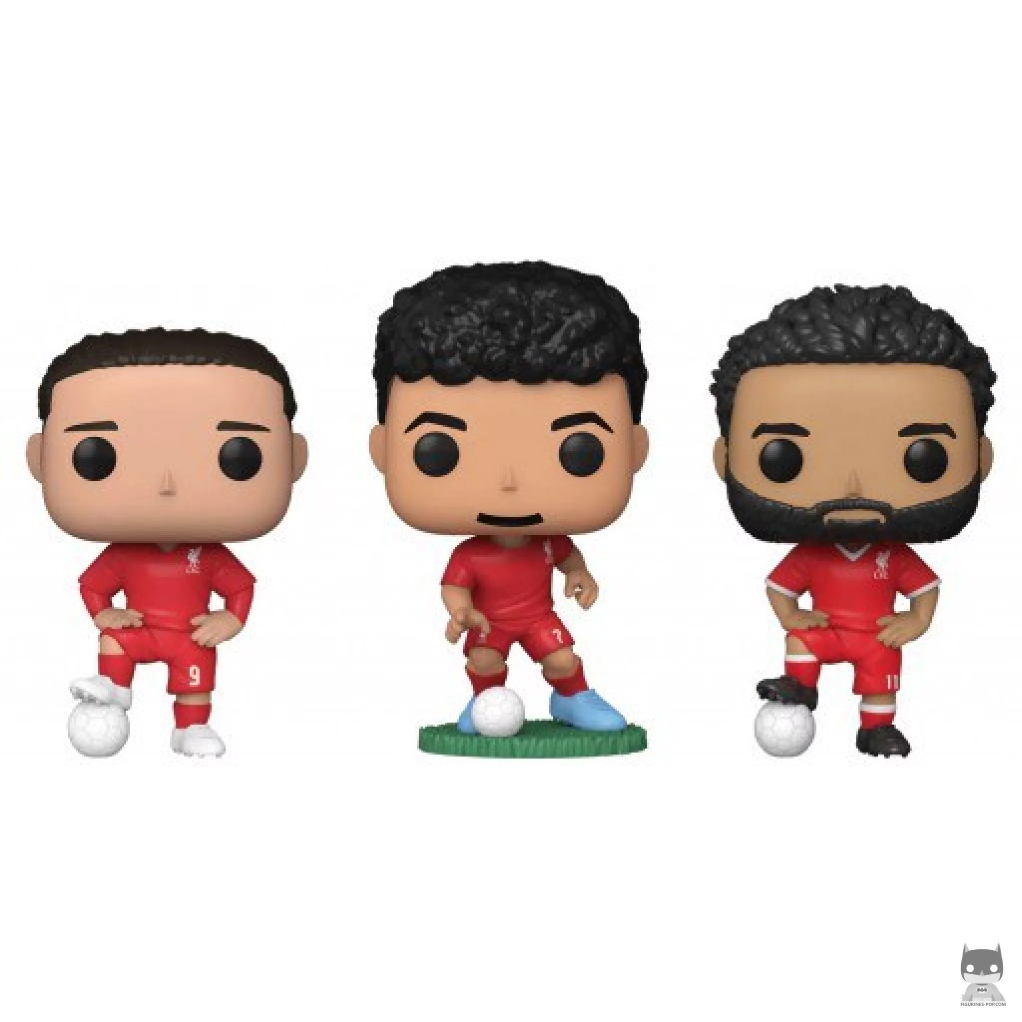 Figurine Funko POP Darwin Nunez, Mohamed Salah & Luis Diaz (Liverpool) (Premier League (Championnat Anglais Football))
