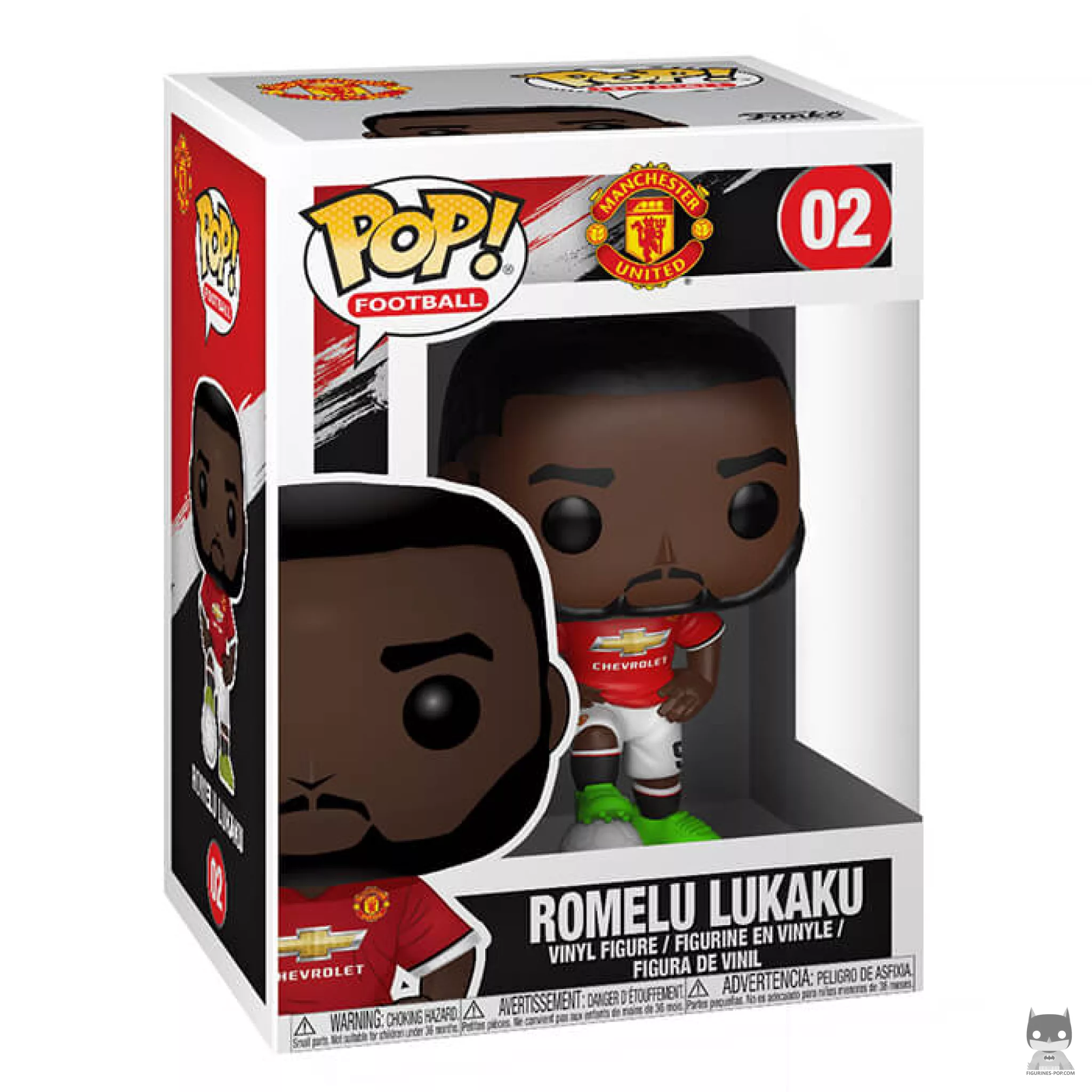 Figurine Funko POP Romelu Lukaku (Manchester United) avec boîte