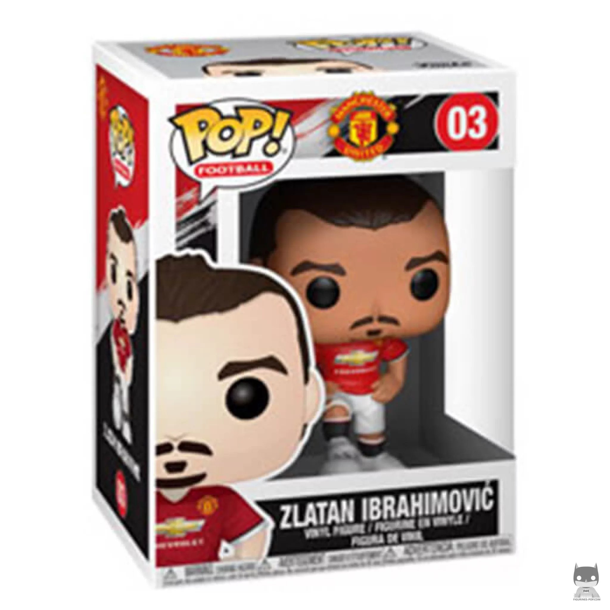 Figurine Funko POP Zlatan Ibrahimovic (Manchester United) avec boîte