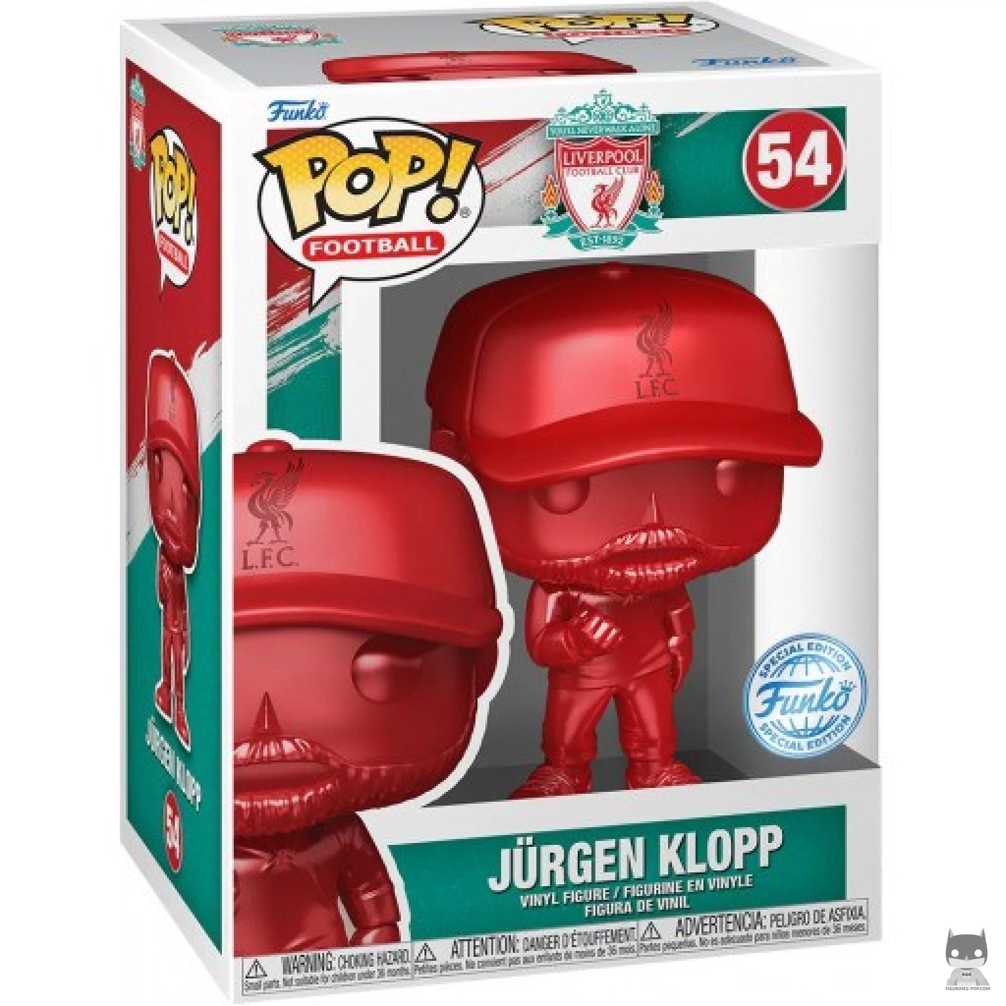 Figurine Funko POP Jürgen Klopp (Liverpool) (Metallic) avec boîte
