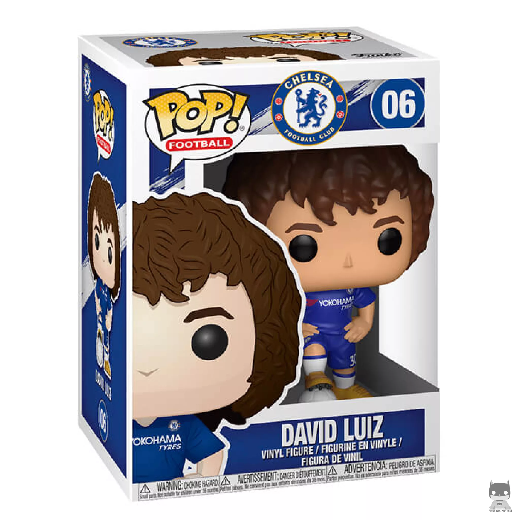 Figurine Funko POP David Luiz (Chelsea) avec boîte