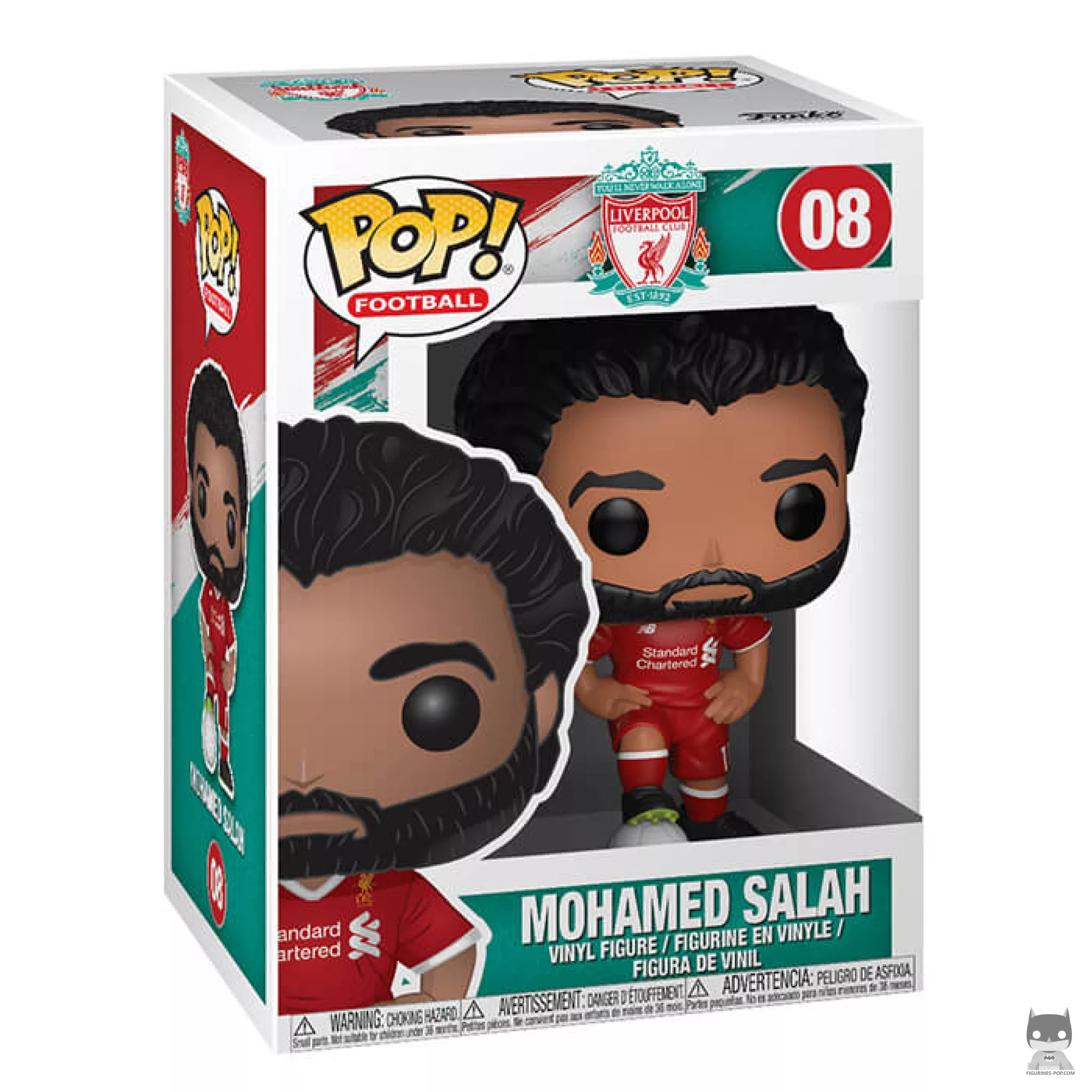 Figurine Funko POP Mohamed Salah (Liverpool) avec boîte