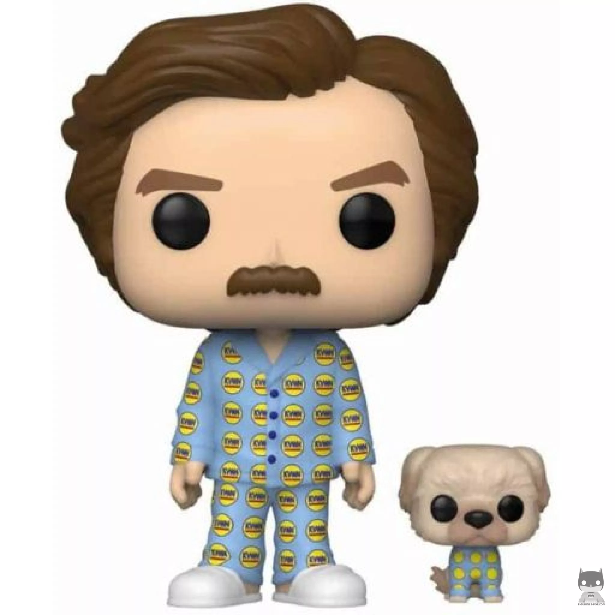 Figurine Funko POP Ron avec Baxter (Présentateur vedette : La Légende de Ron Burgundy)