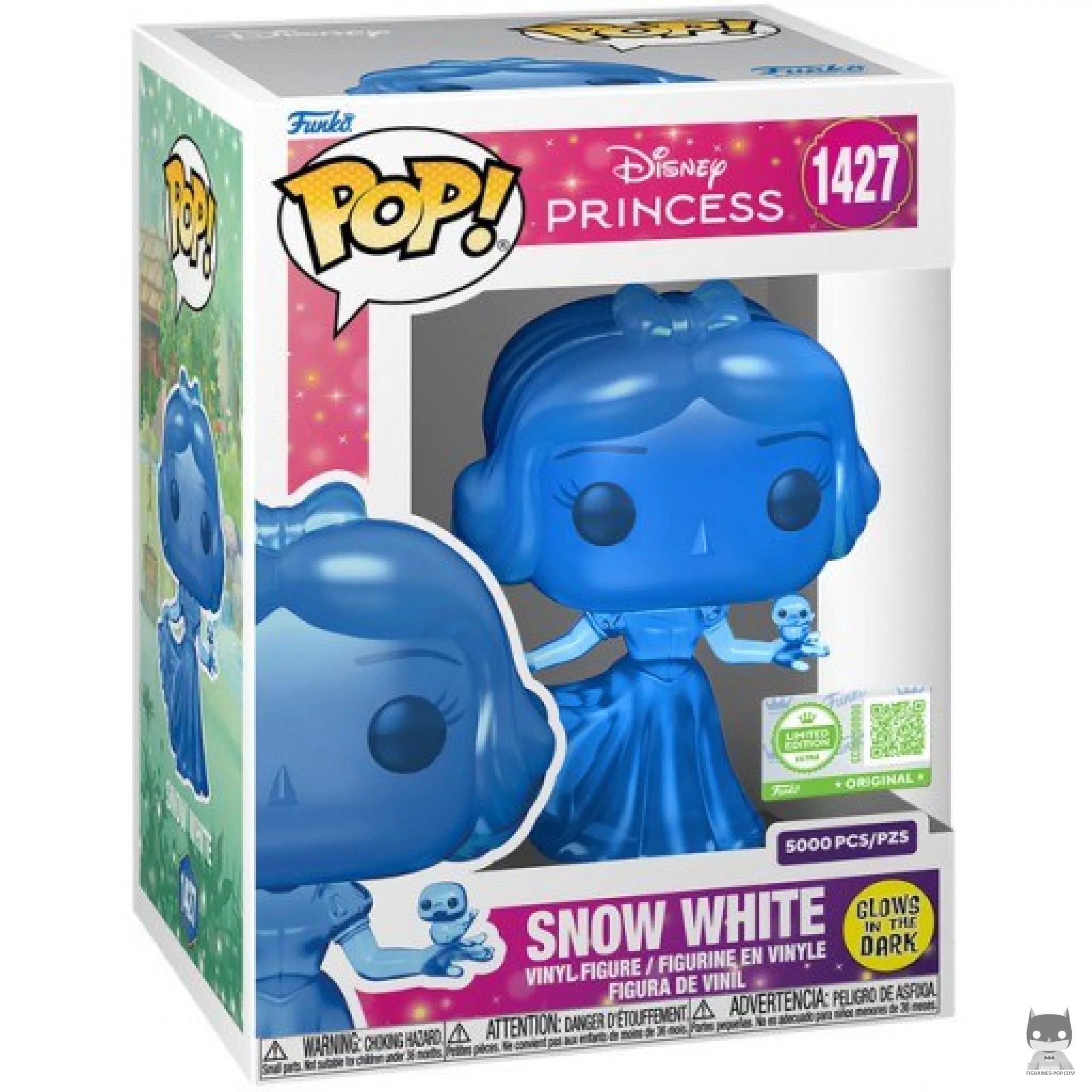 Figurine Funko POP Blanche-Neige (Translucent Bleu) avec boîte