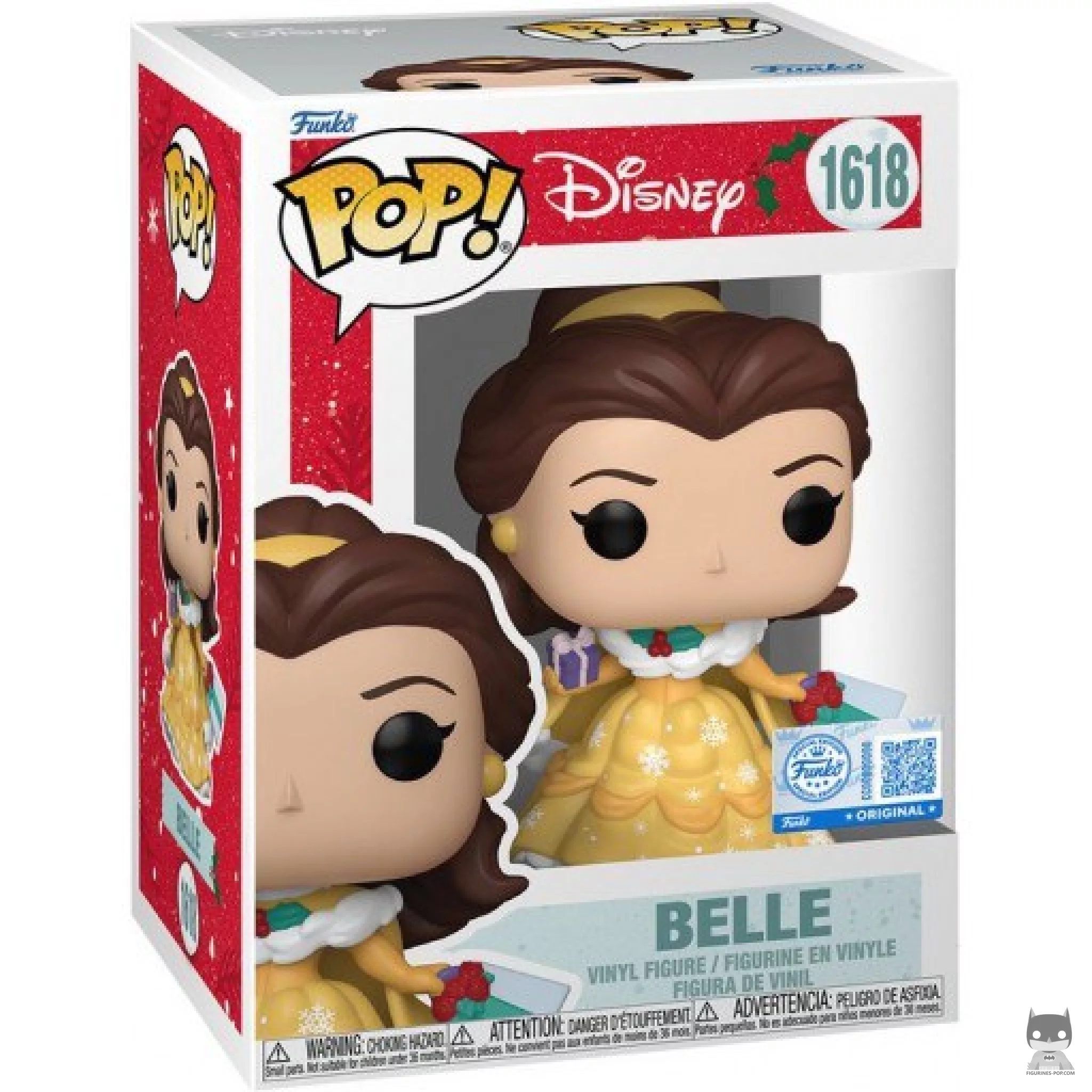 Figurine Funko POP Belle (Noël) avec boîte