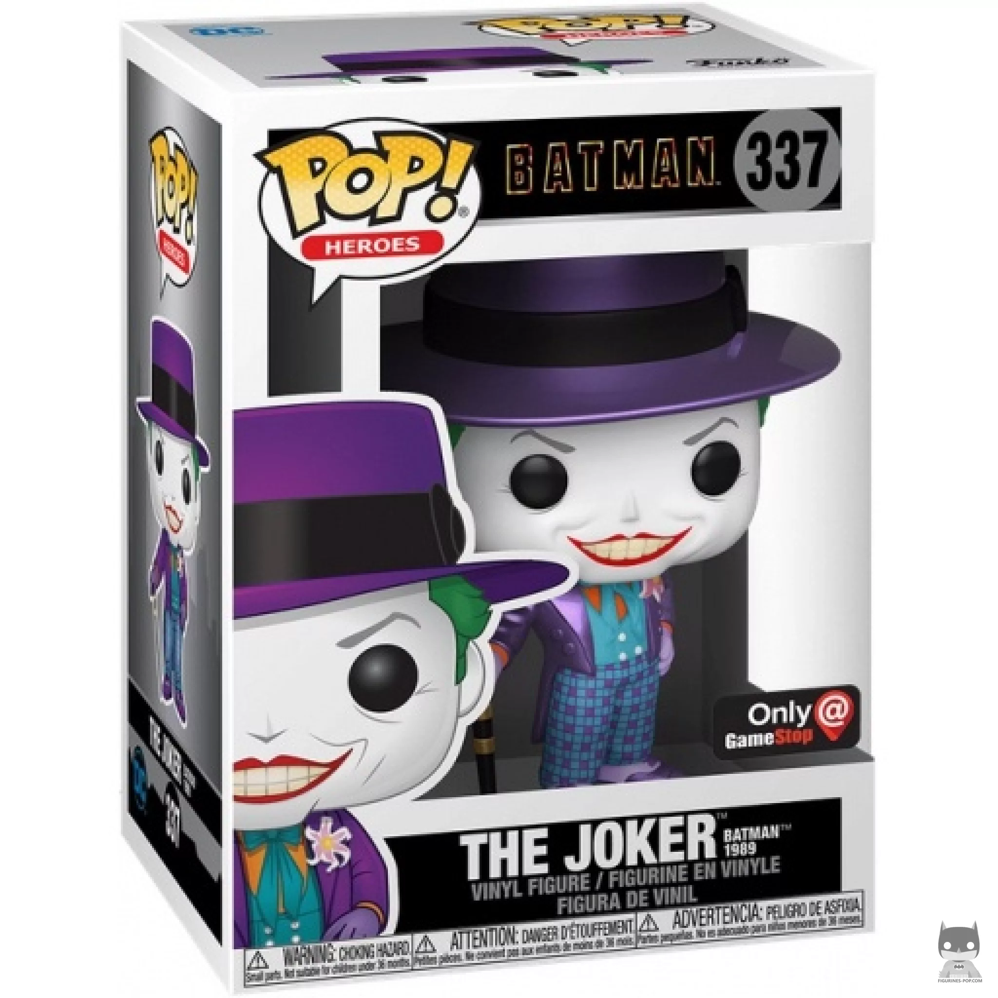Figurine Funko POP Joker (Batman 1989) (Metallic) avec boîte
