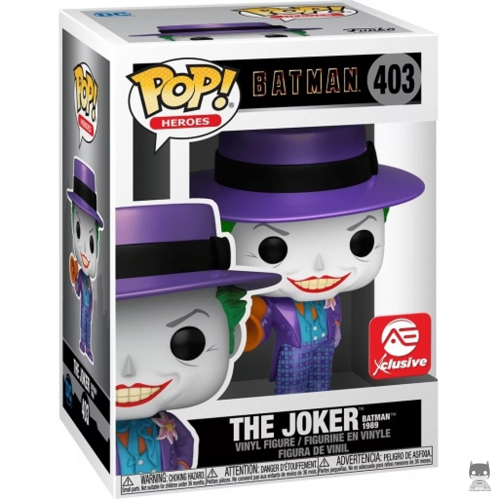 Figurine Funko POP Joker (Batman 1989) (Metallic) avec boîte