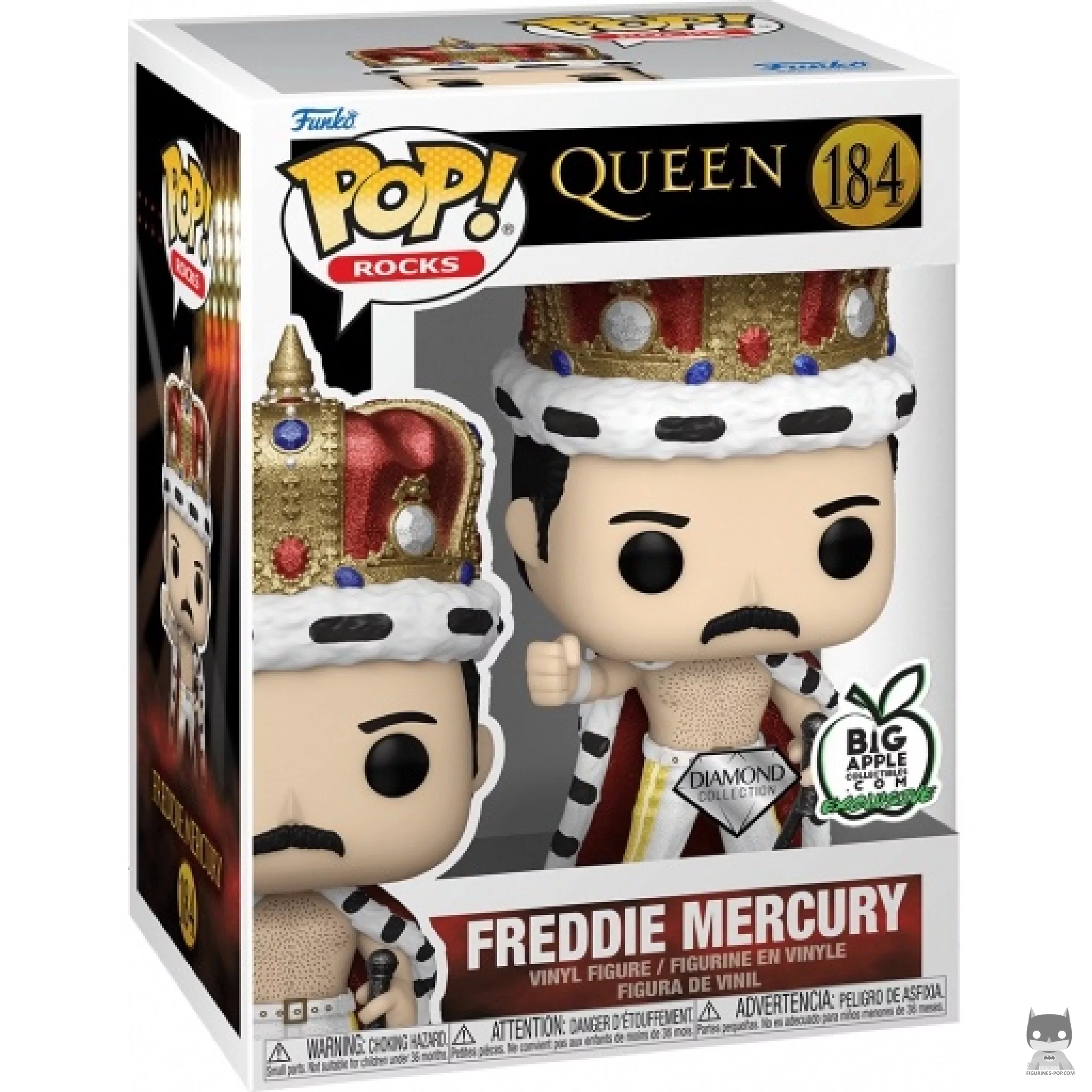 Figurine Funko POP Freddie Mercury (Diamond Glitter) avec boîte