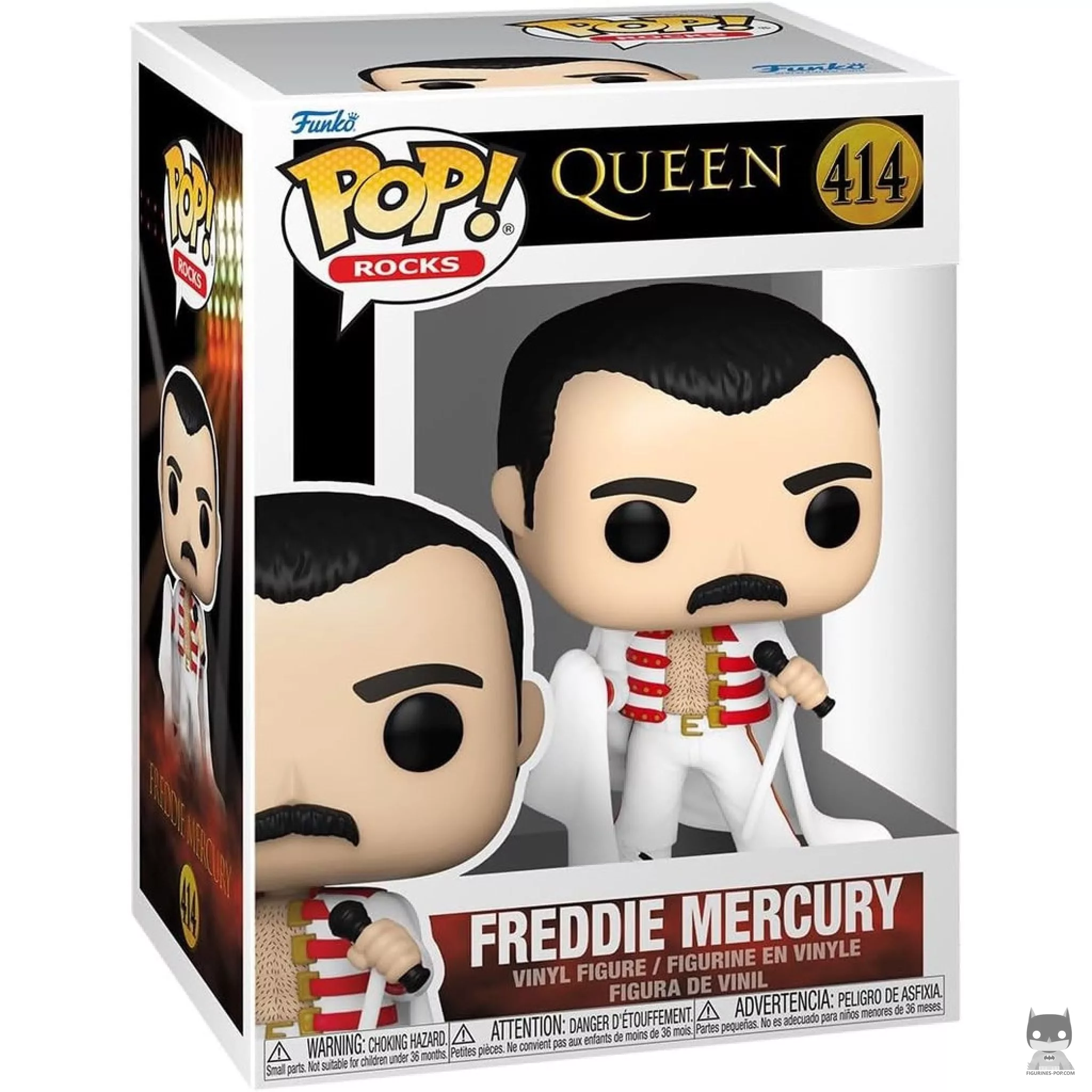 Figurine Funko POP Freddie Mercury (We Will Rock You Tour) avec boîte
