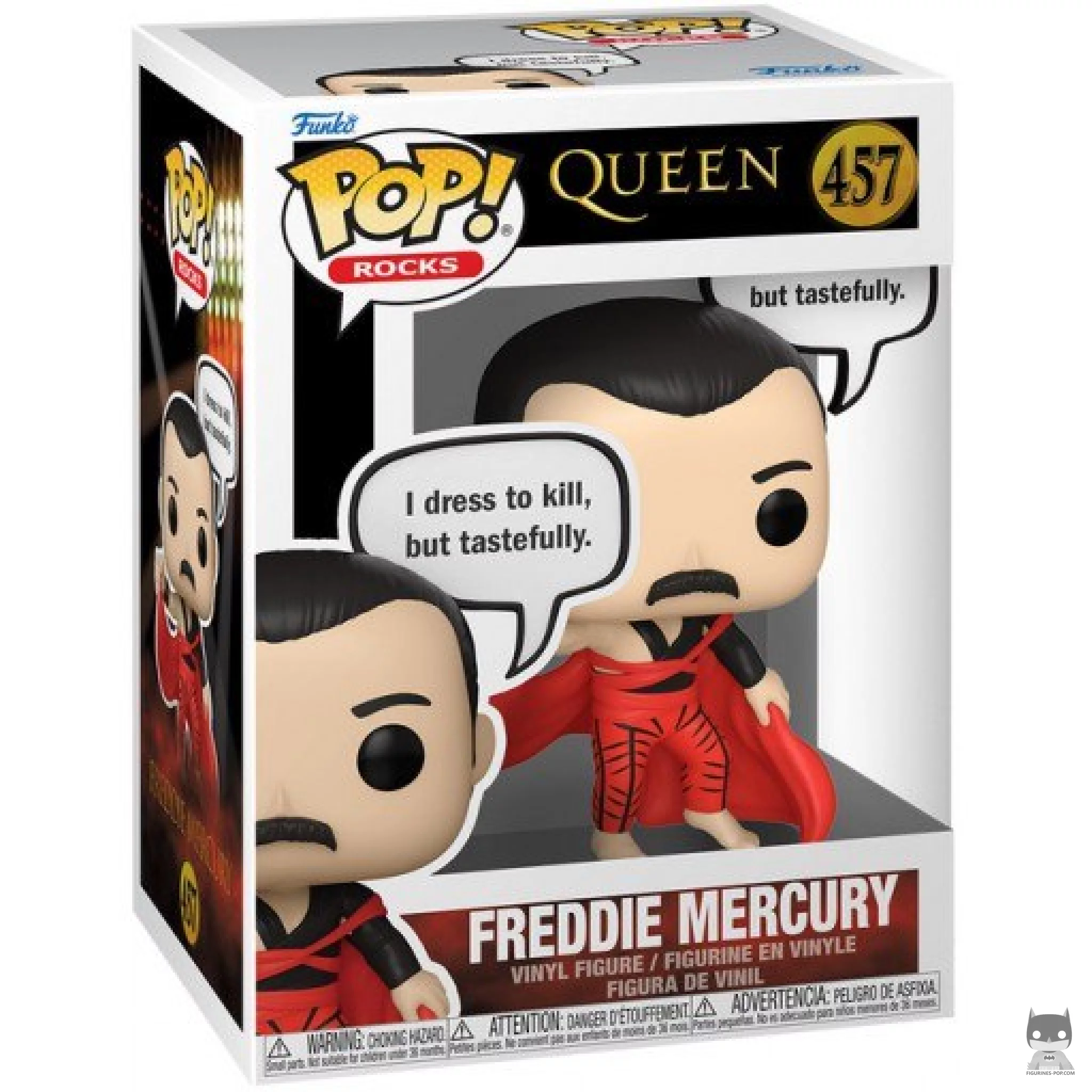 Figurine Funko POP Freddie Mercury "I Dress To Kill, But Tastefully" avec boîte