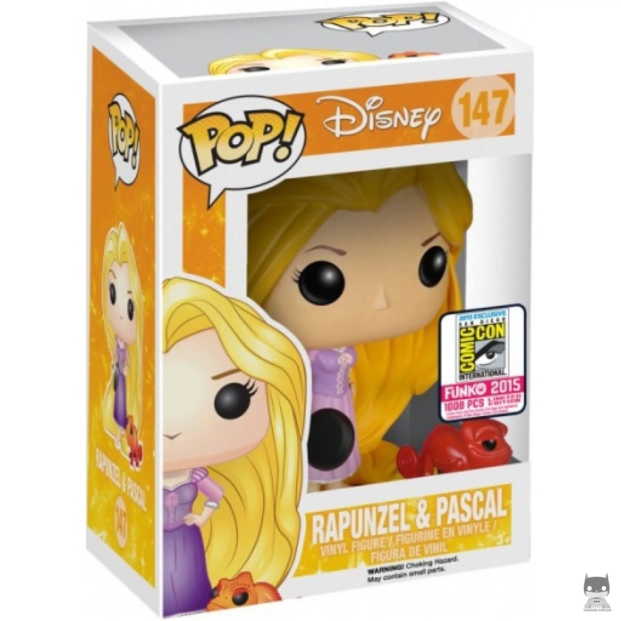 Figurine Funko POP Raiponce & Pascal (Rouge) avec boîte