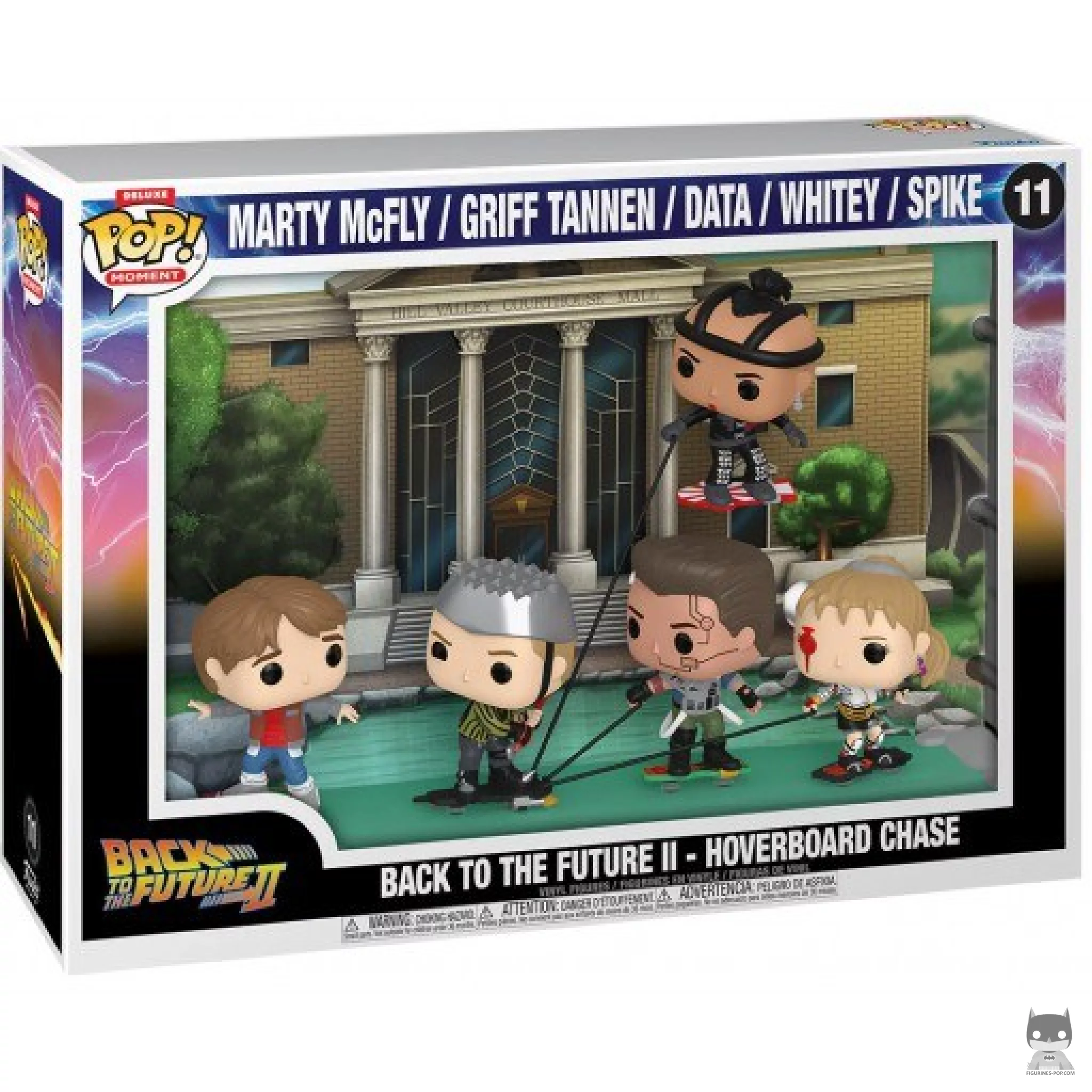 Figurine Funko POP Retour Vers Le Futur 2 - Poursuite en Hoverboard avec boîte